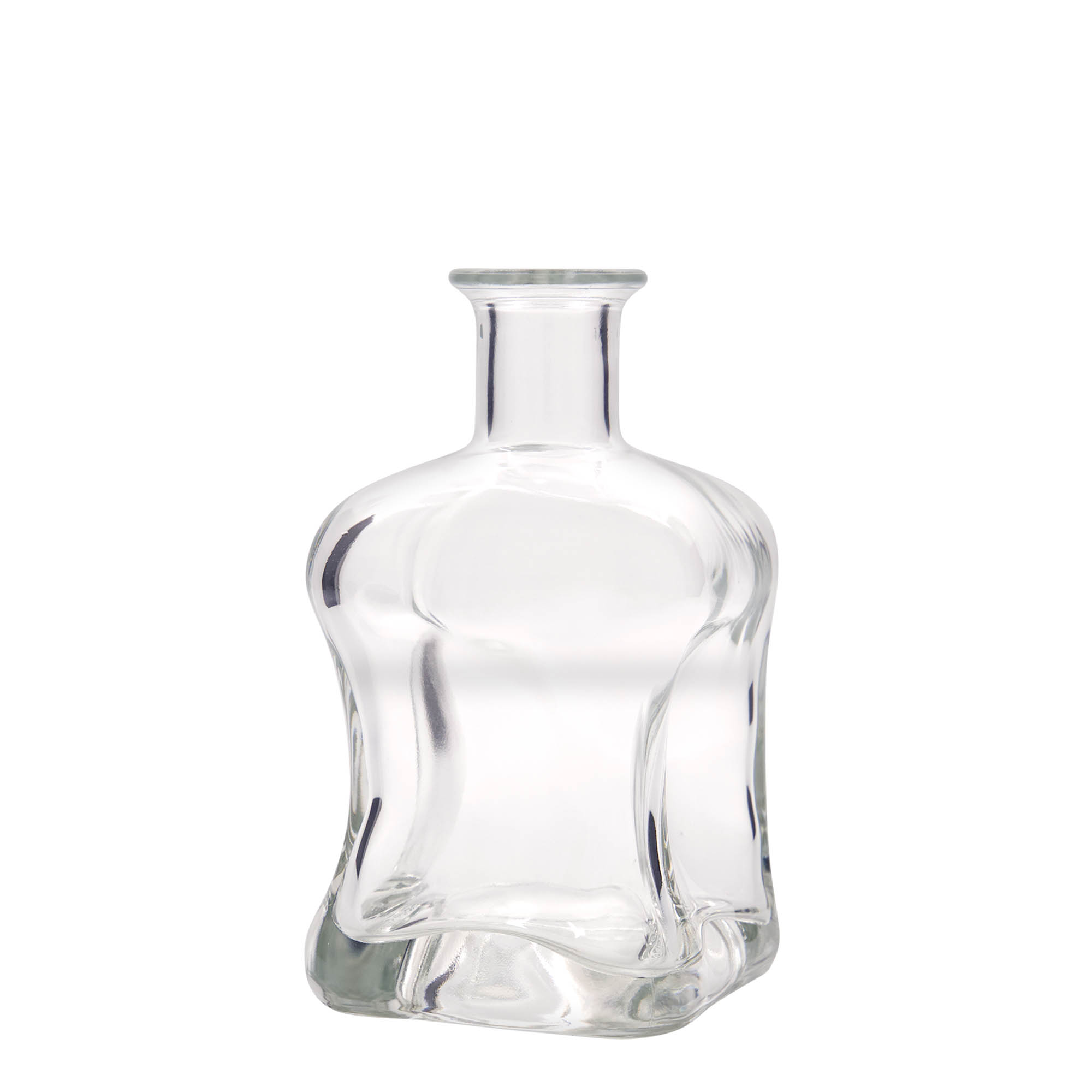 500 ml glazen fles 'Dublin', vierkant, opening: kurk 500 ml glazen fles 'Dublin', vierkant, opening: kurk