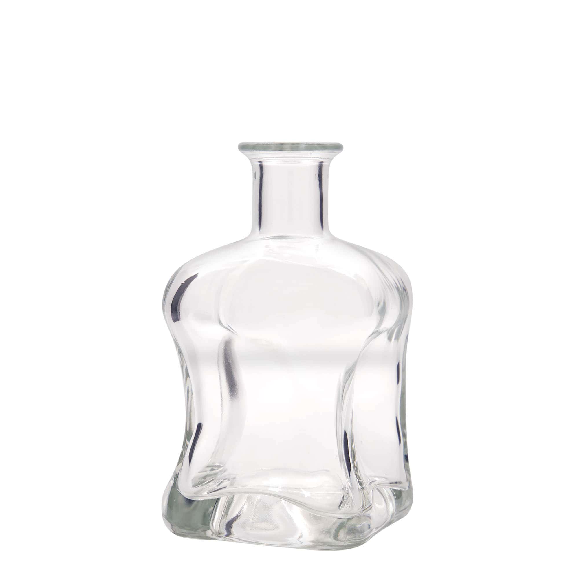 500 ml glazen fles 'Dublin', vierkant, opening: kurk 500 ml glazen fles 'Dublin', vierkant, opening: kurk