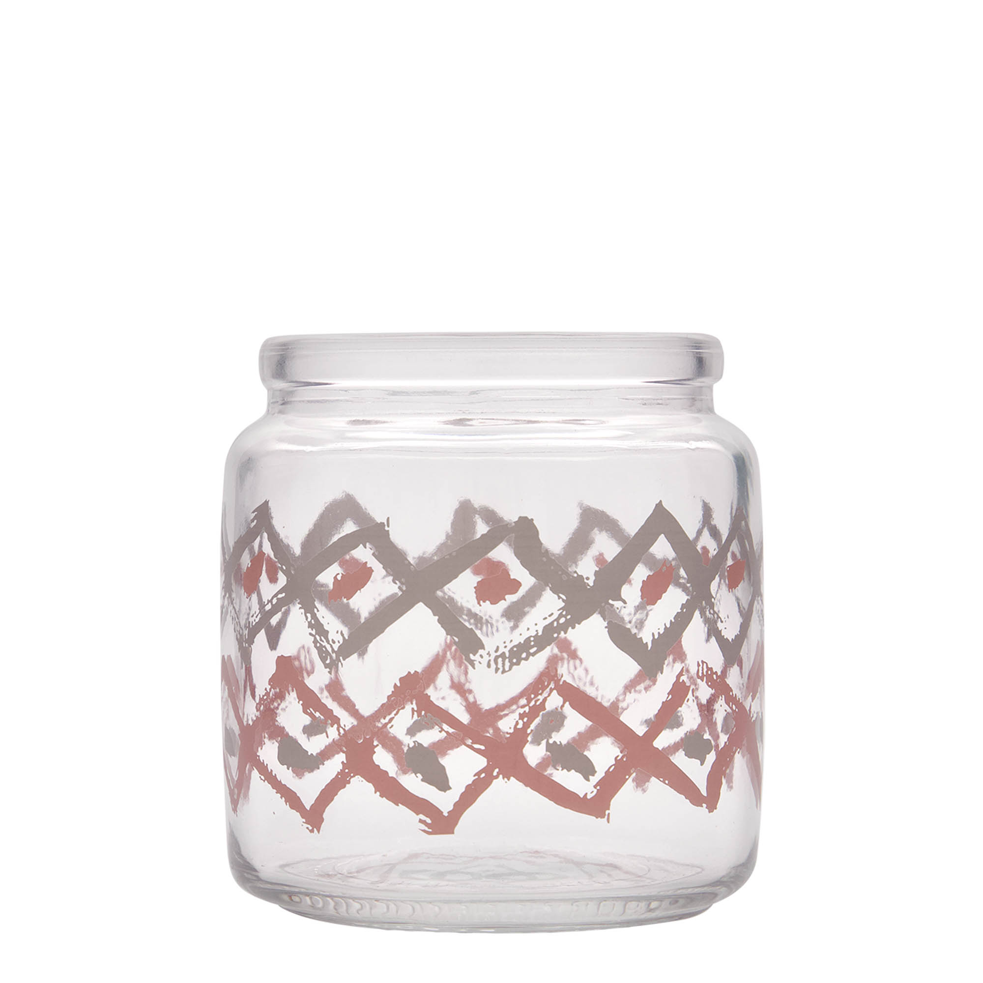 750 ml kurkglas 'Giara', motief: Manolibera rosa, monding: kurk 750 ml kurkglas 'Giara', motief: Manolibera rosa, monding: kurk