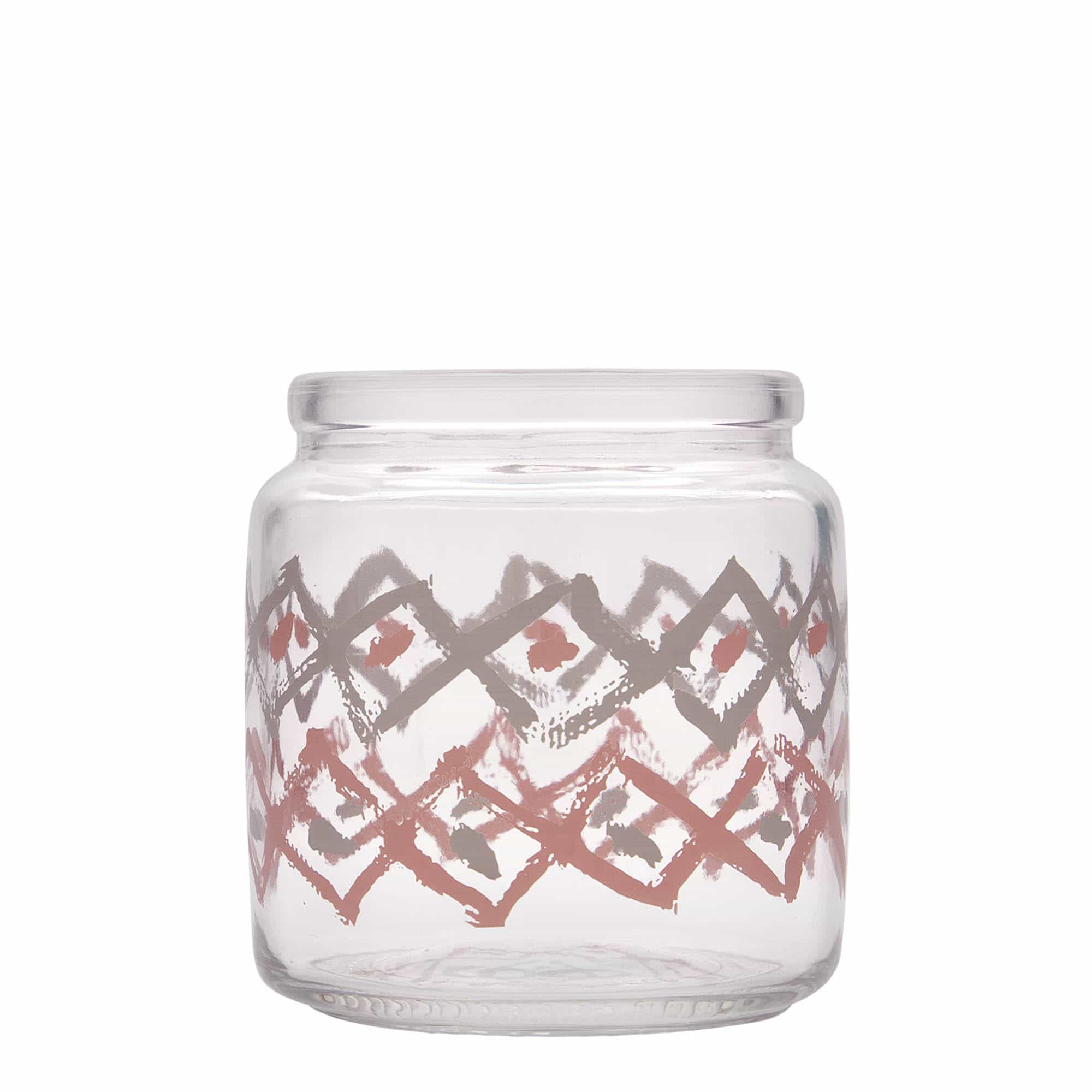 750 ml kurkglas 'Giara', motief: Manolibera rosa, monding: kurk 750 ml kurkglas 'Giara', motief: Manolibera rosa, monding: kurk