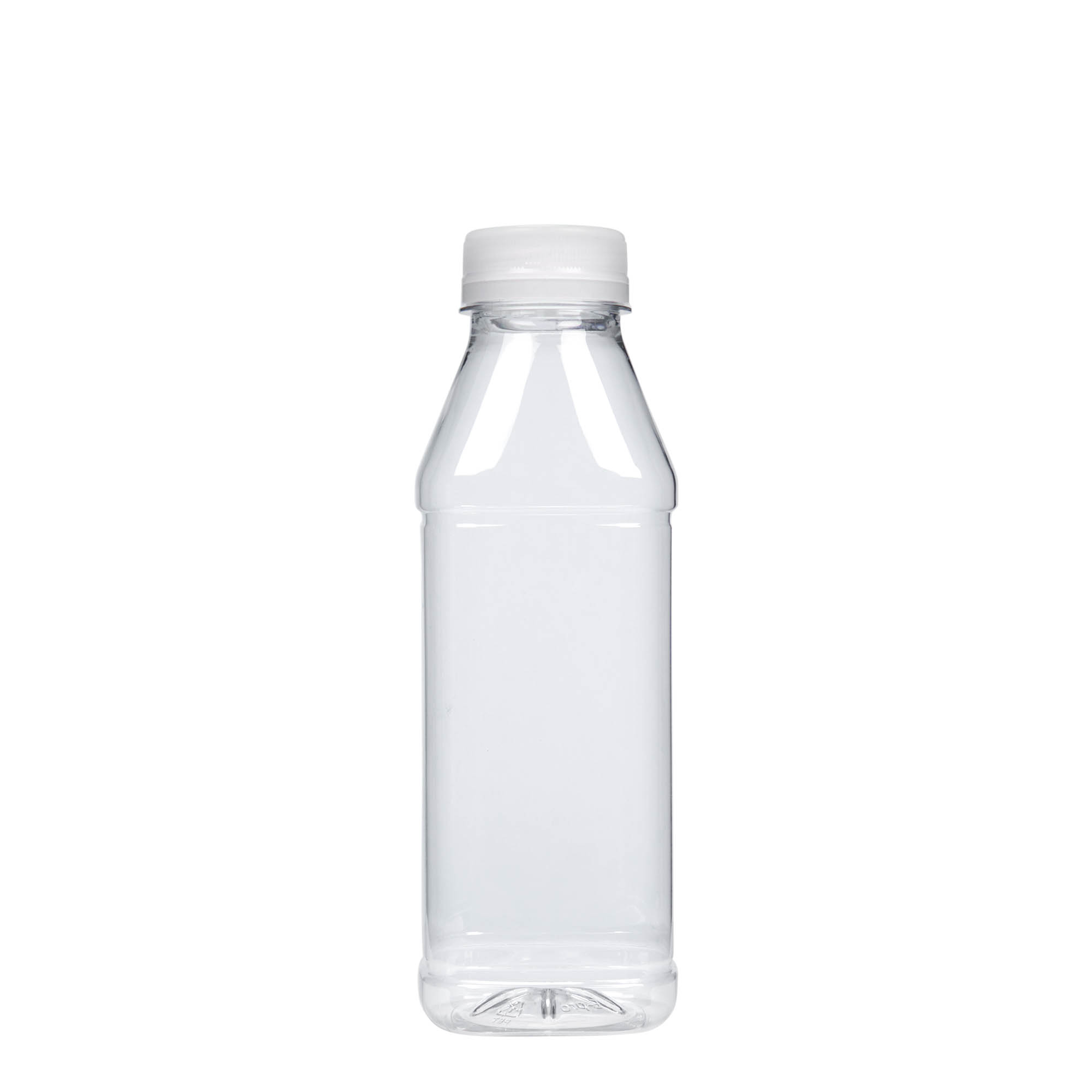 500 ml PET-fles 'Milk and Juice Carré', vierkant, kunststof, hals: 38 mm