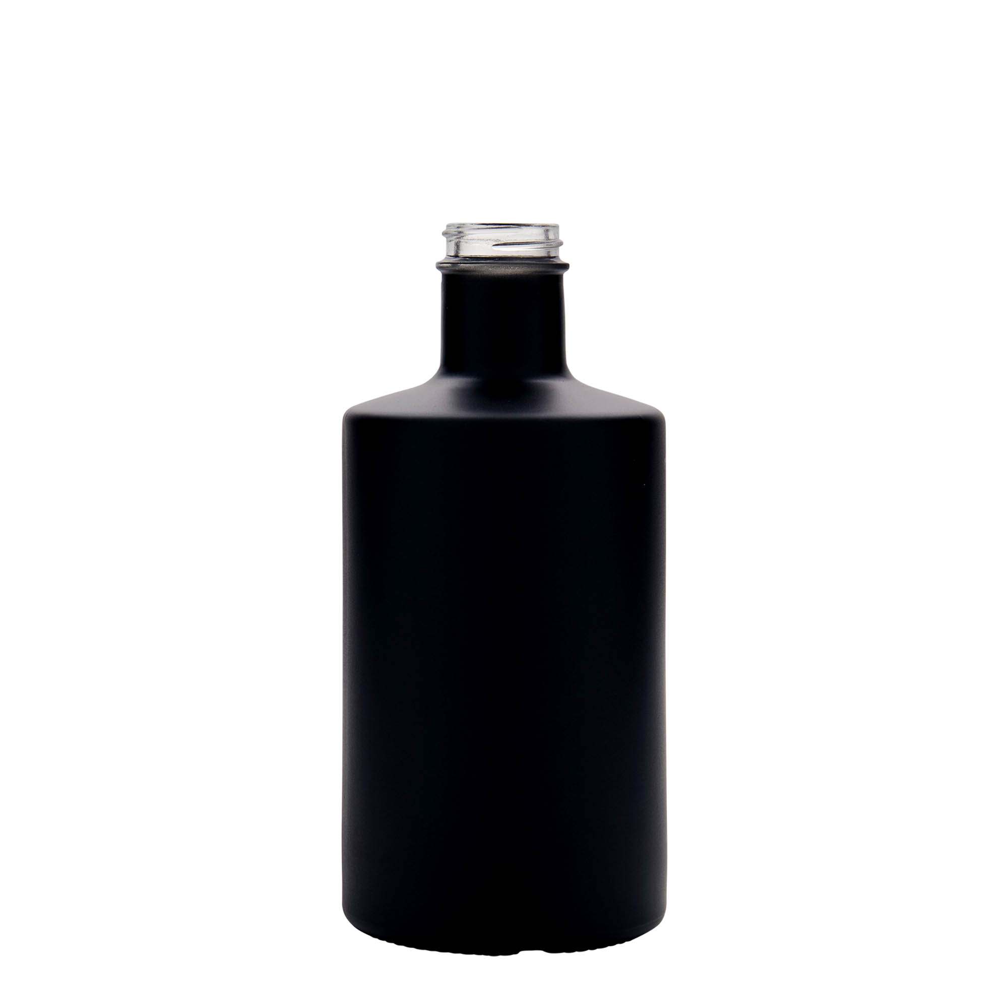 500 ml glazen fles 'Caroline', zwart, hals: GPI 33 500 ml glazen fles 'Caroline', zwart, hals: GPI 33