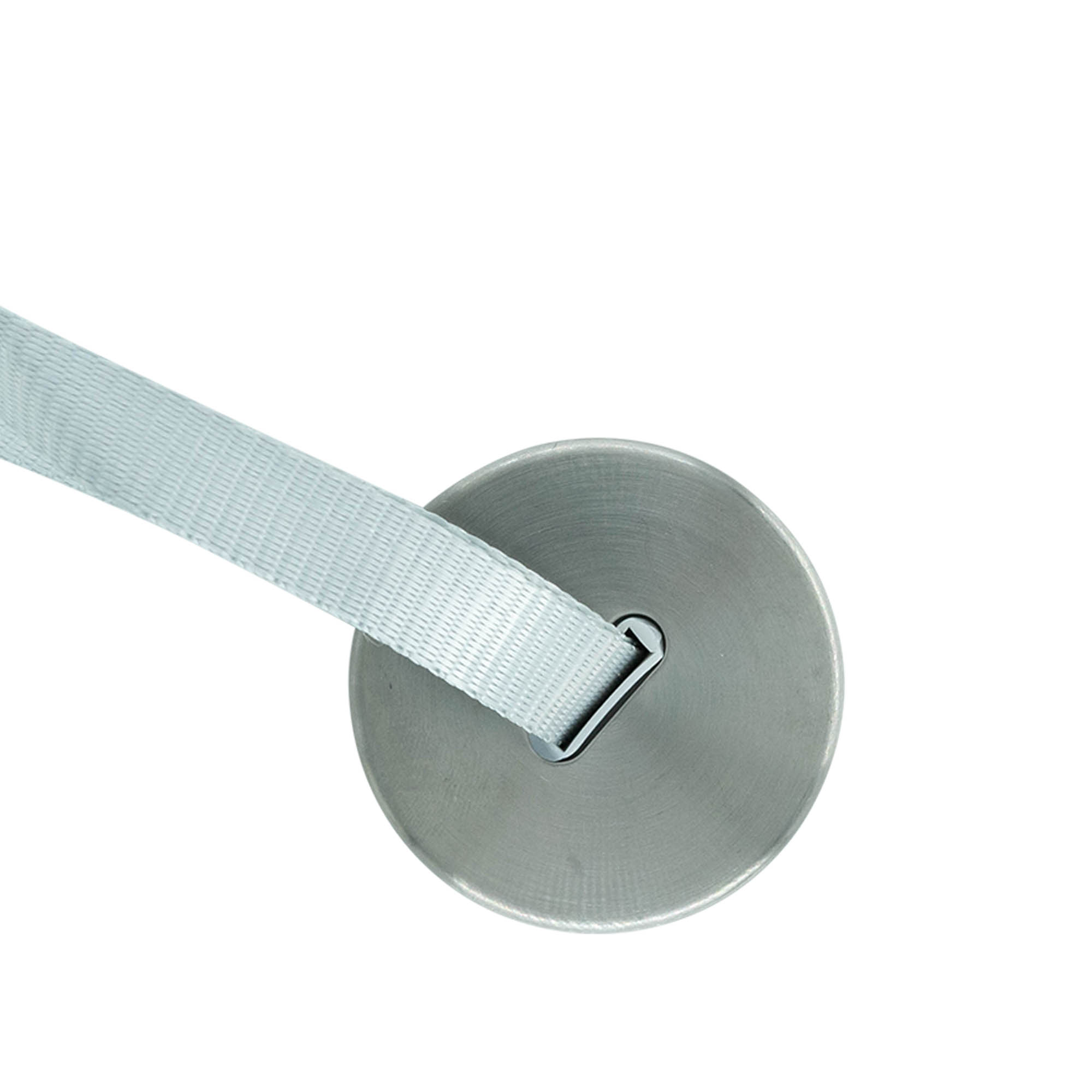 Schroefdeksel 'Perseus' met band, metaal, zilver