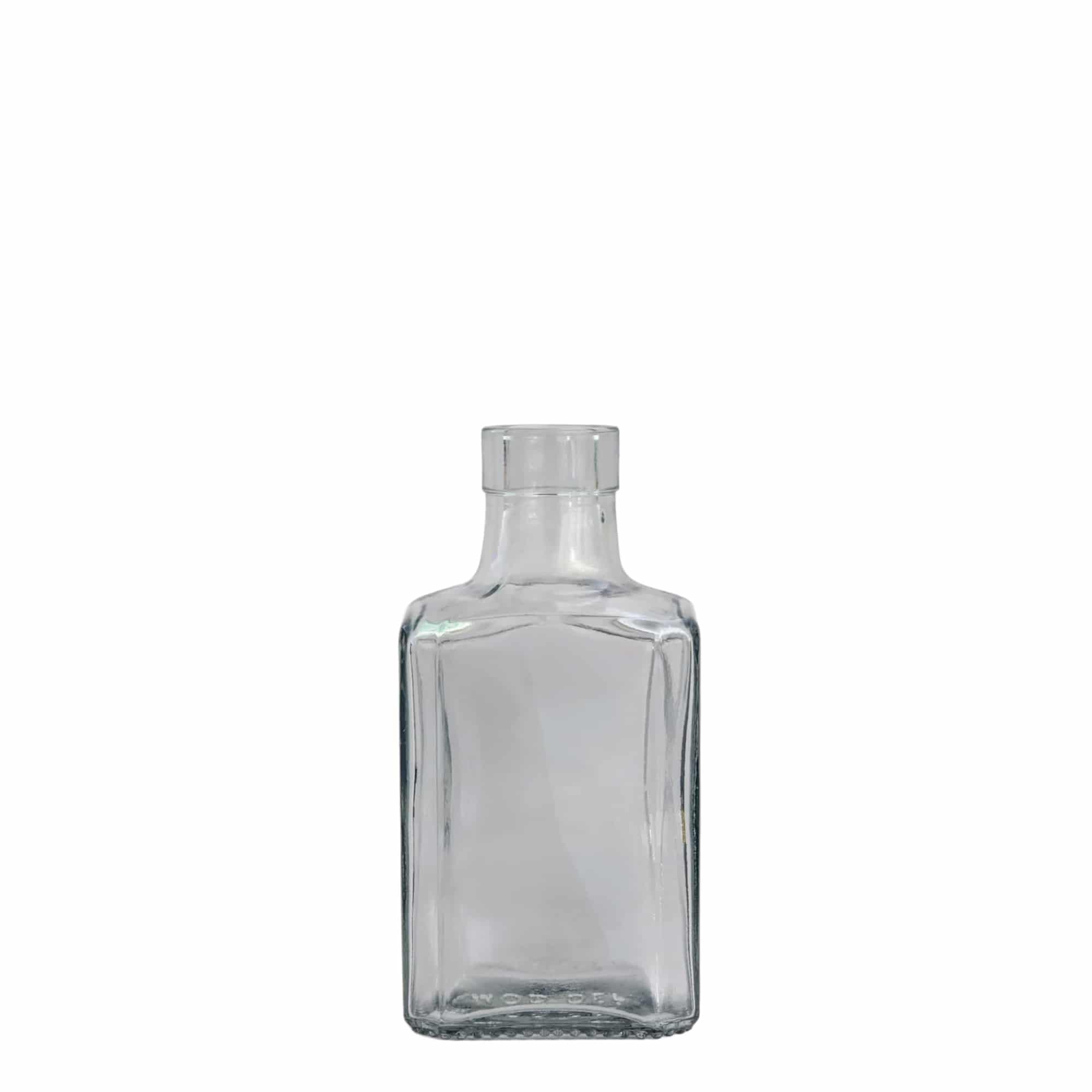 250 ml glazen fles 'Decanter Quadro Oberband', vierkant, opening: kurk