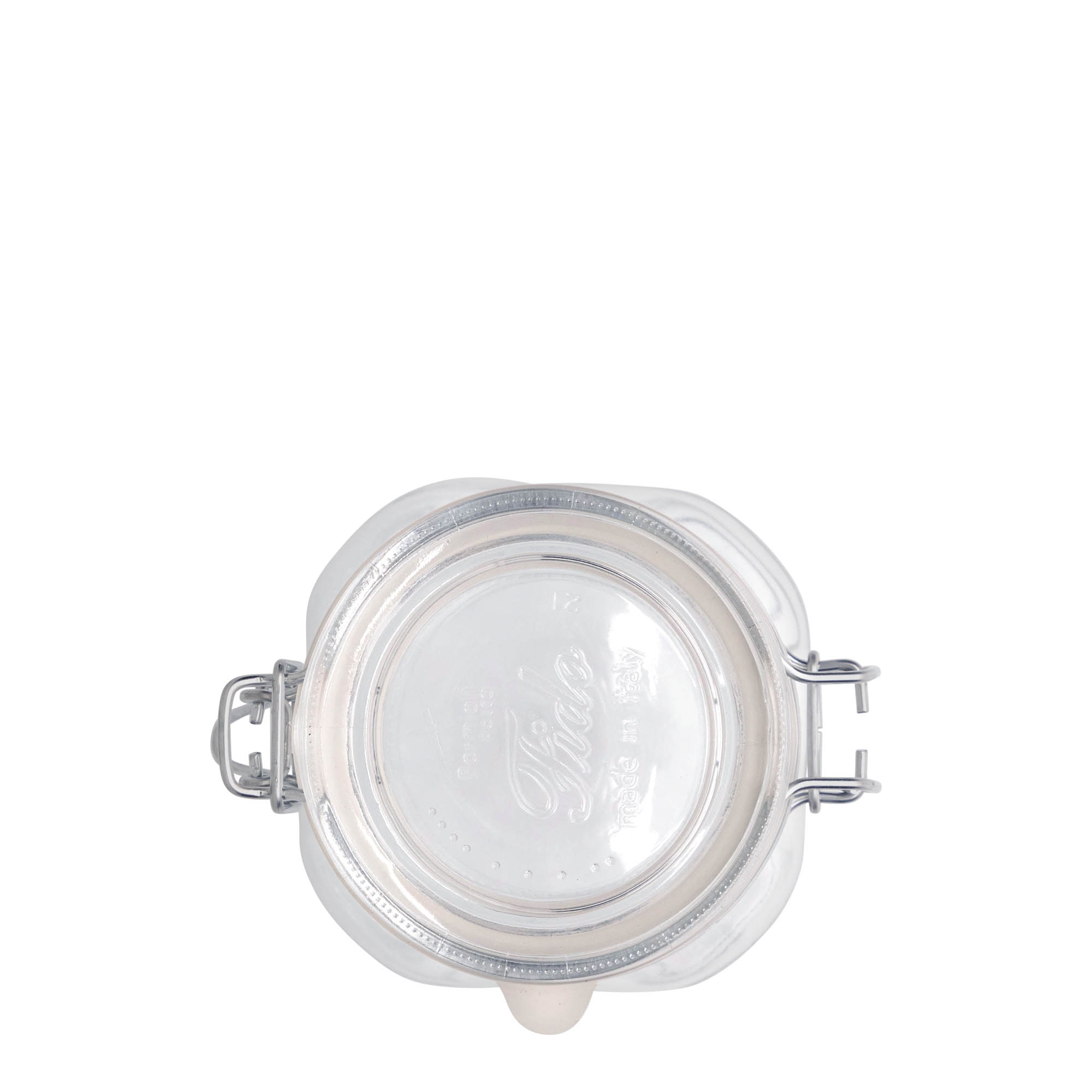 500 ml Drahtbügelglas 'Fido', vierkant, opening: draaisluiting met beugel 500 ml Drahtbügelglas 'Fido', vierkant, opening: draaisluiting met beugel