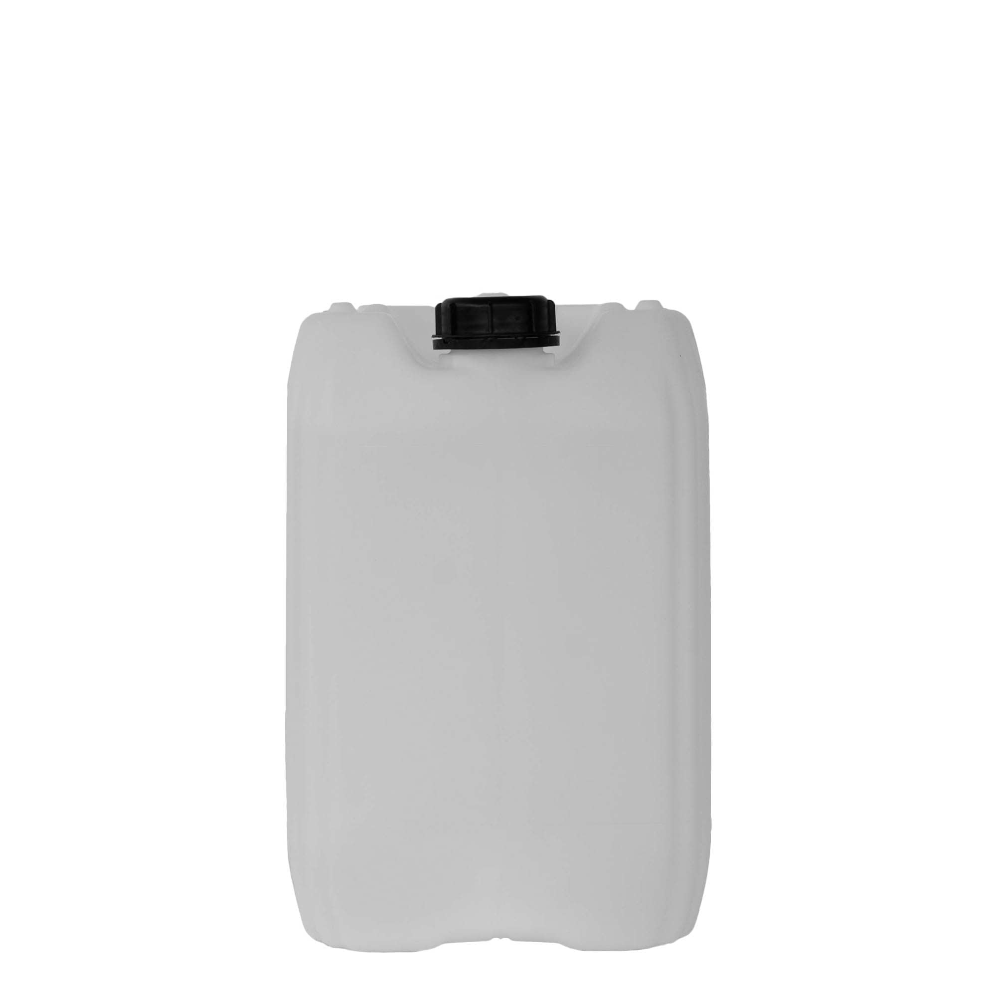 20 l kanister, rechthoekig, HDPE-kunststof, naturel, opening: ND 60