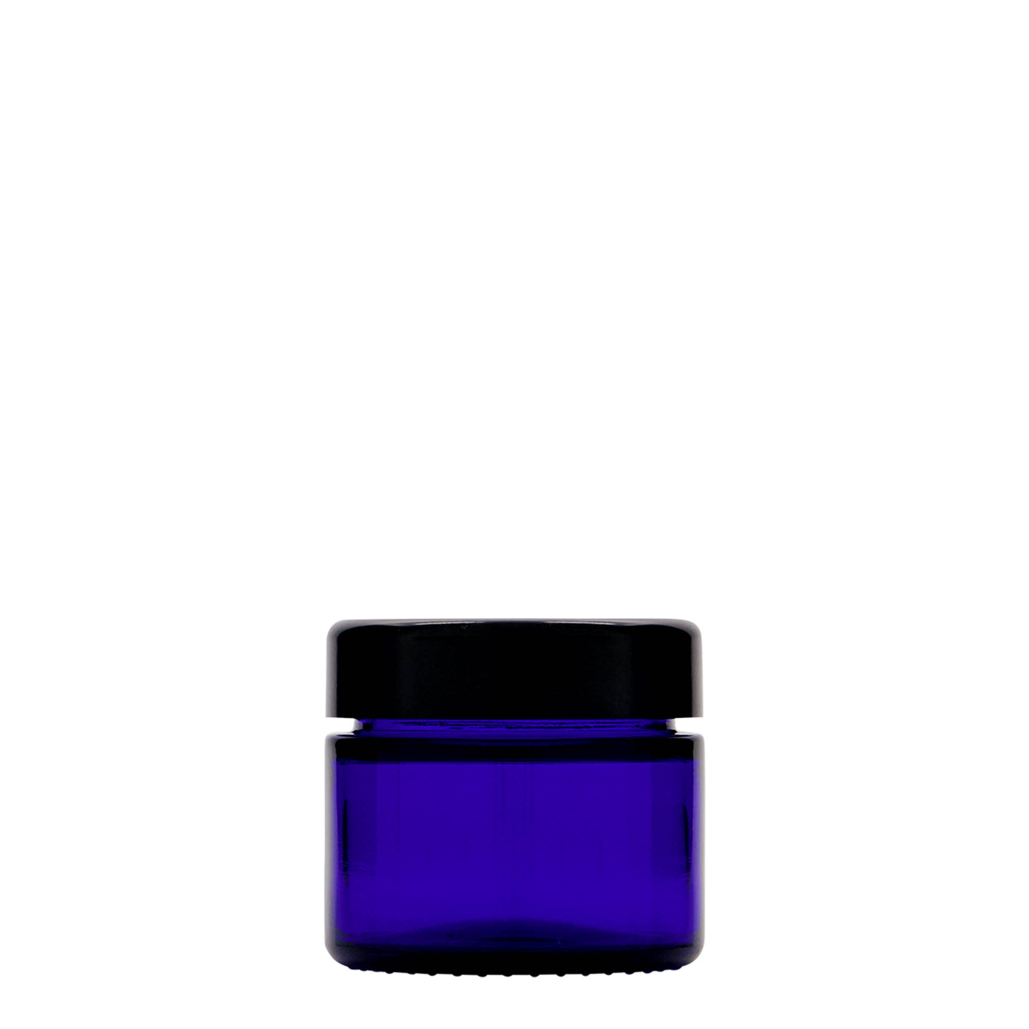 50 ml potje 'Blue Edition', glas, koningsblauw, opening: schroefdop 50 ml potje 'Blue Edition', glas, koningsblauw, opening: schroefdop