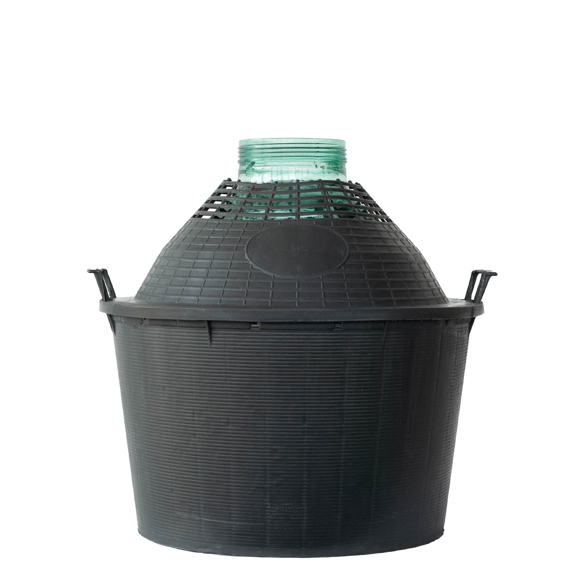 34 l ballonfles brede hals, glas, opening: schroefdop 34 l ballonfles brede hals, glas, opening: schroefdop
