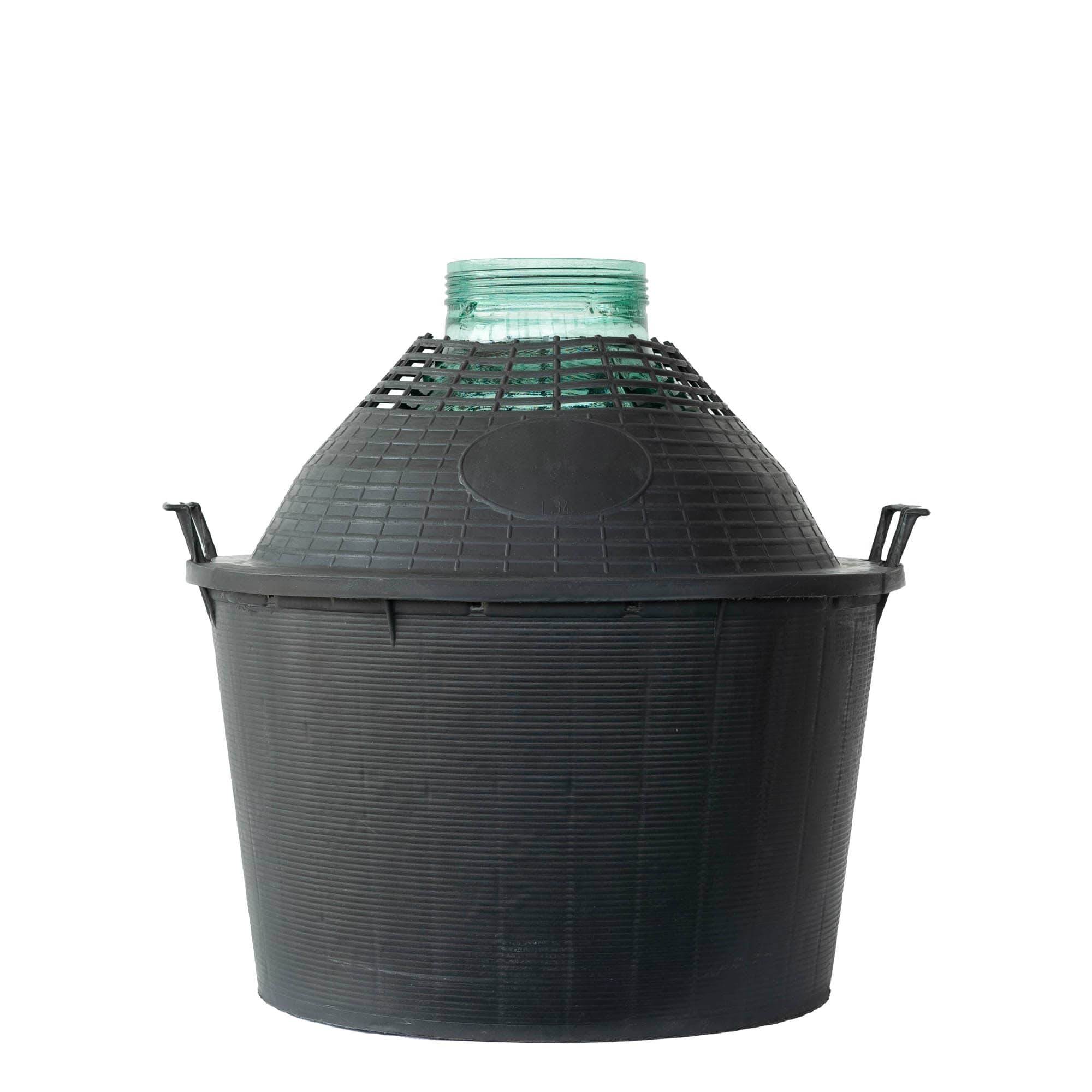 34 l ballonfles brede hals, glas, opening: schroefdop