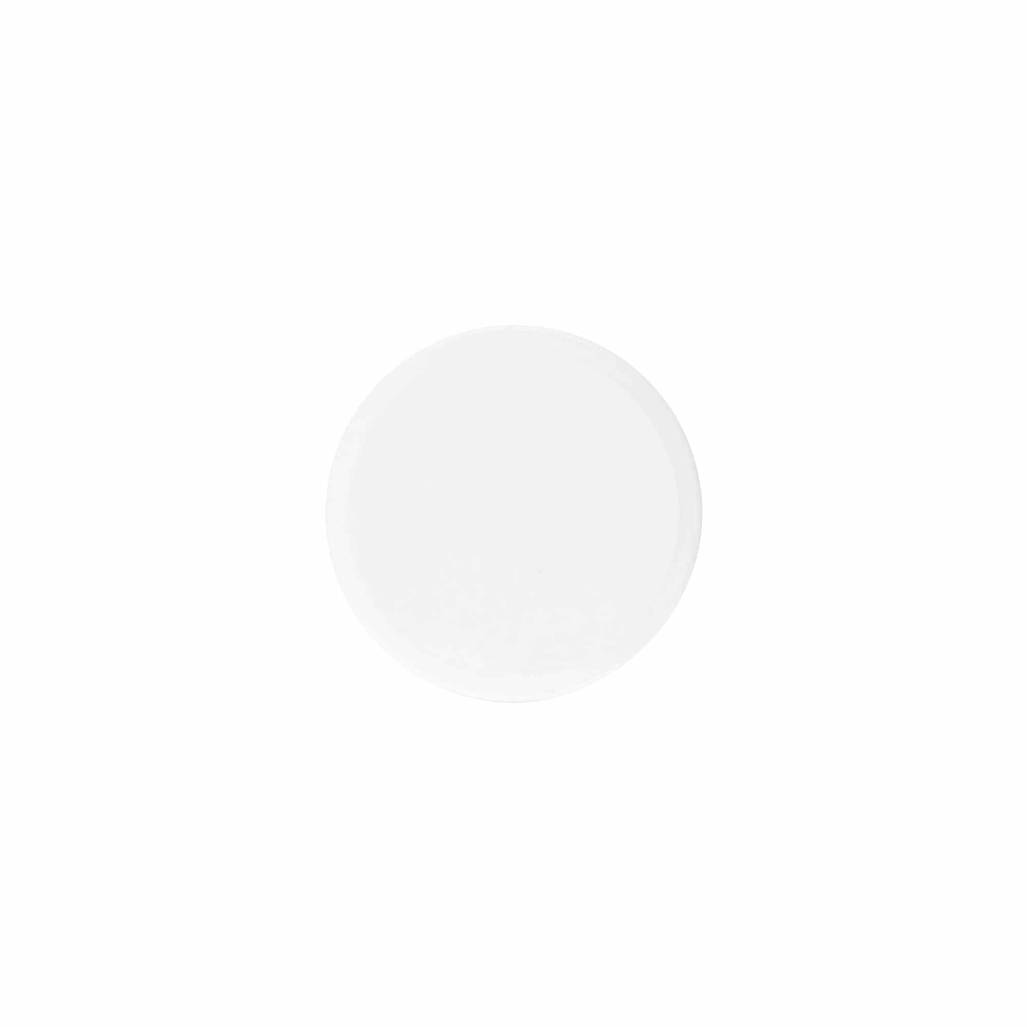 Schroefdop 'White Line' 60ml, PP-kunststof, wit