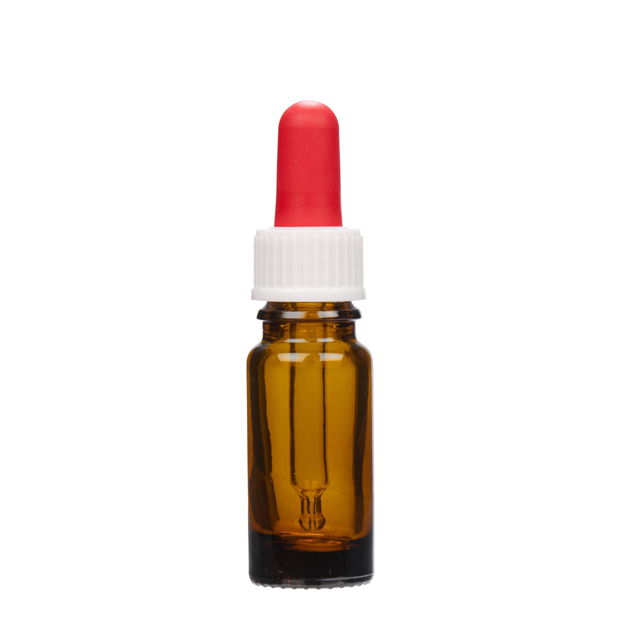 10 ml druppelflesje medicinaal, glas, bruin, opening: DIN 18