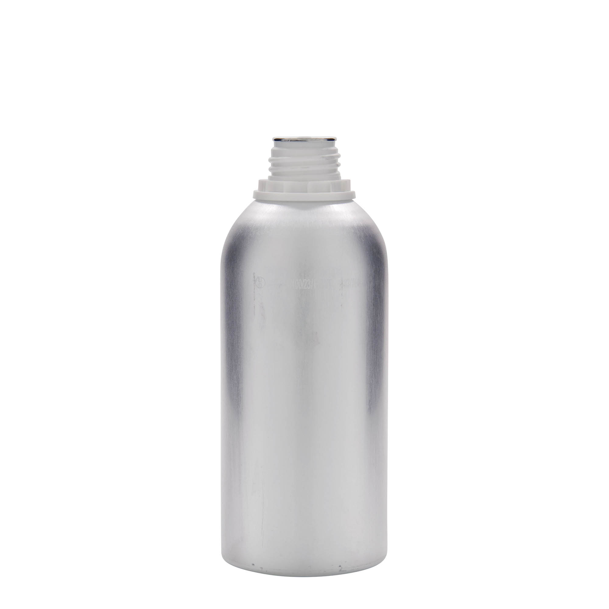 625 ml aluminiumfles, metaal, zilver, opening: DIN 32 625 ml aluminiumfles, metaal, zilver, opening: DIN 32