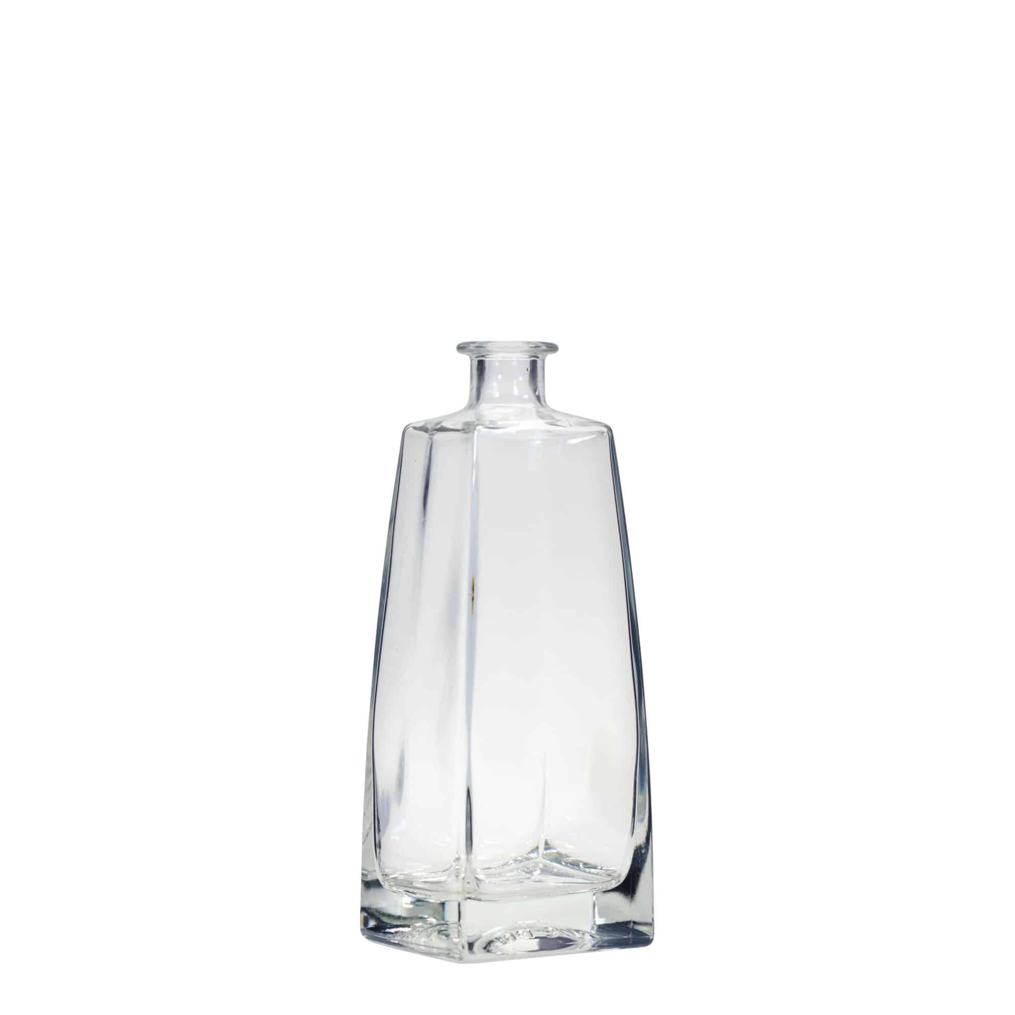 700 ml glazen fles 'Timmy', rechthoekig, opening: kurk
