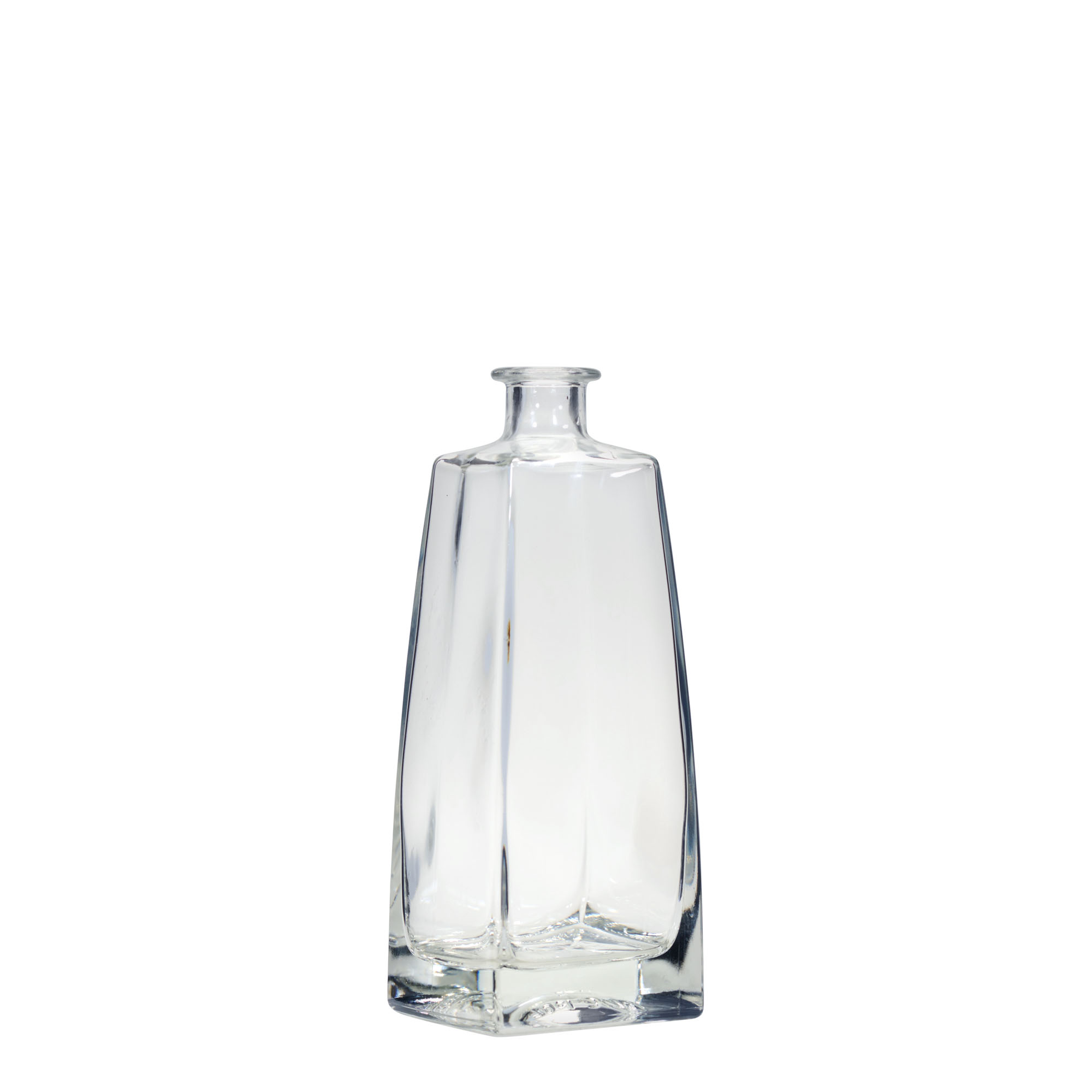 700 ml glazen fles 'Timmy', rechthoekig, opening: kurk 700 ml glazen fles 'Timmy', rechthoekig, opening: kurk