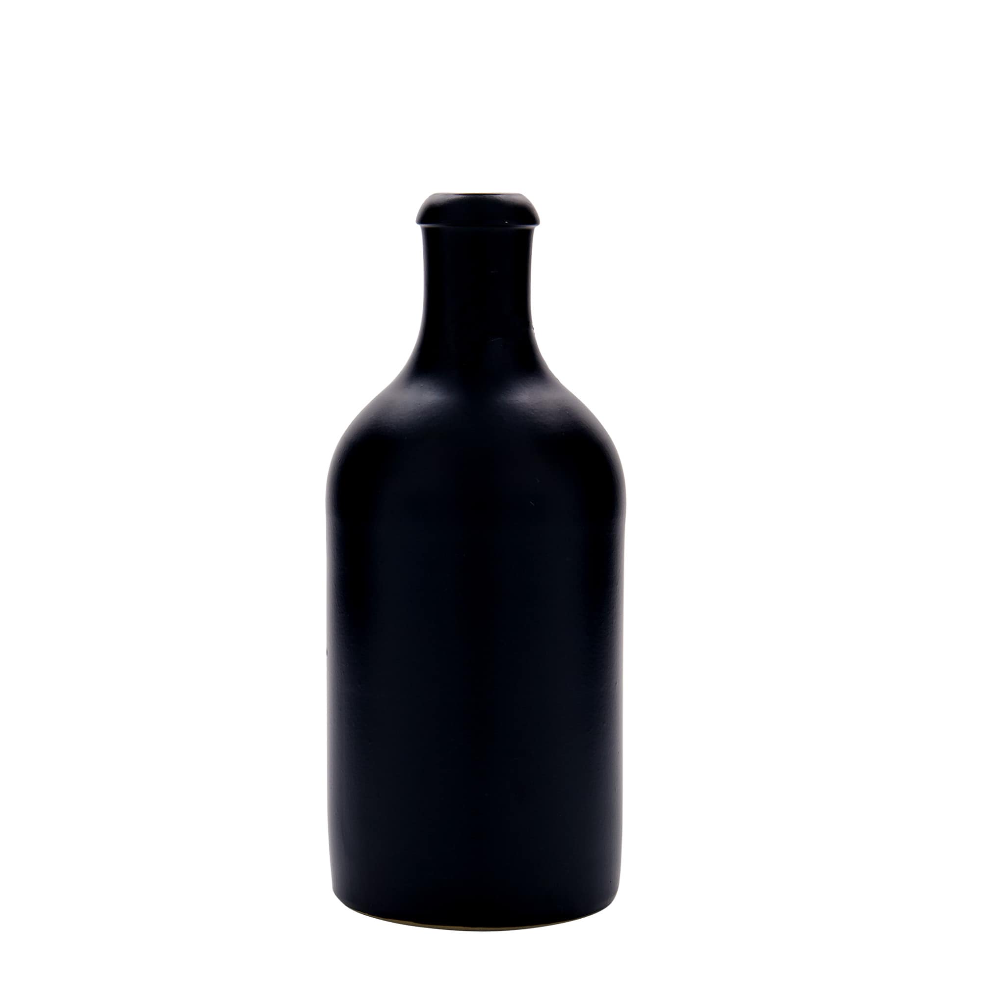 500 ml Tonkruik, steengoed, zwart, opening: beugelverschluss