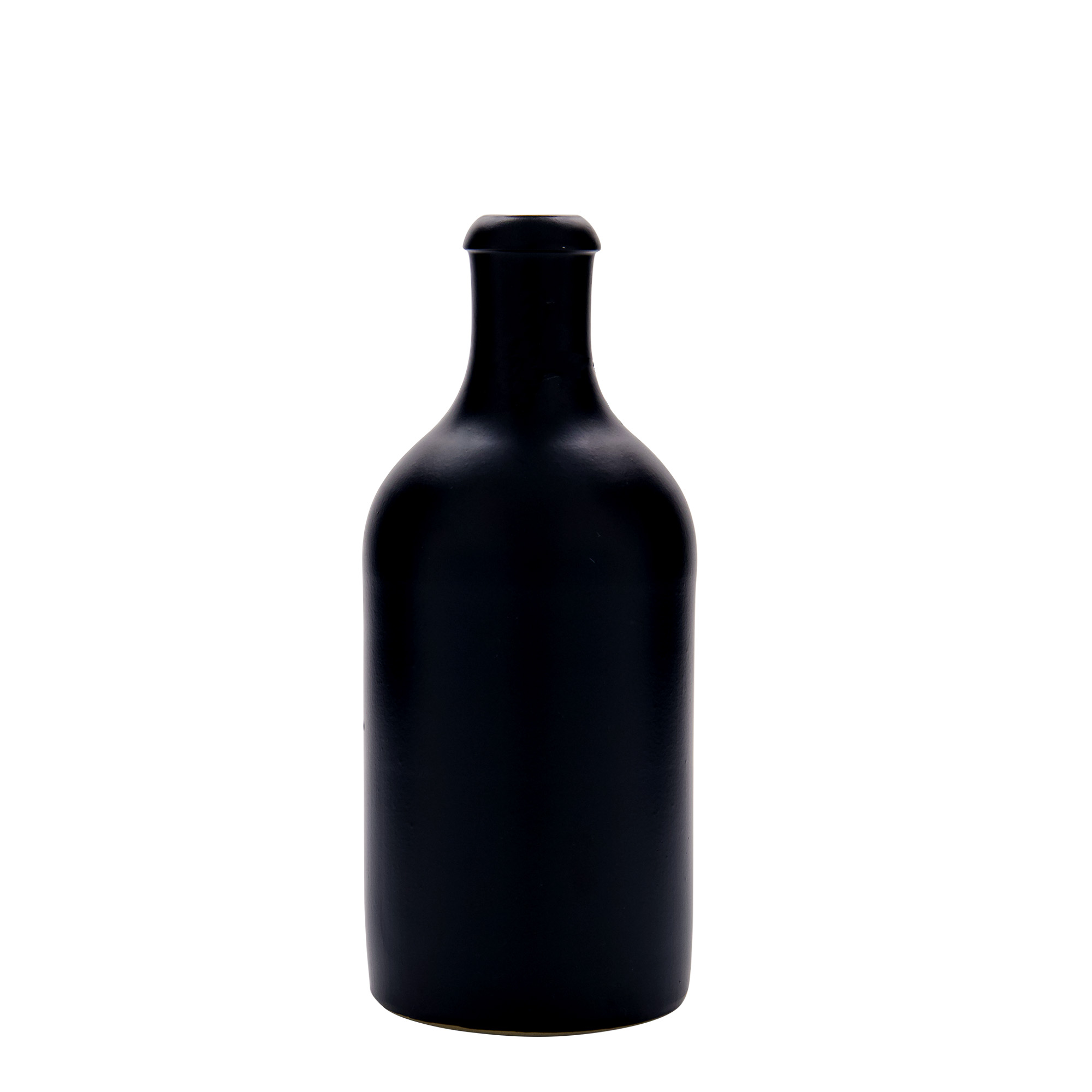 500 ml Tonkruik, steengoed, zwart, opening: beugelverschluss