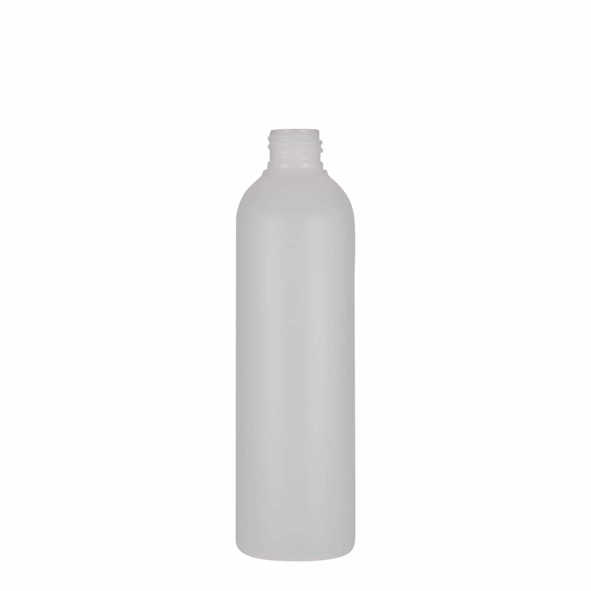 Plastic fles 'Tuffy', 250 ml, HDPE, naturel, monding: GPI 24/410