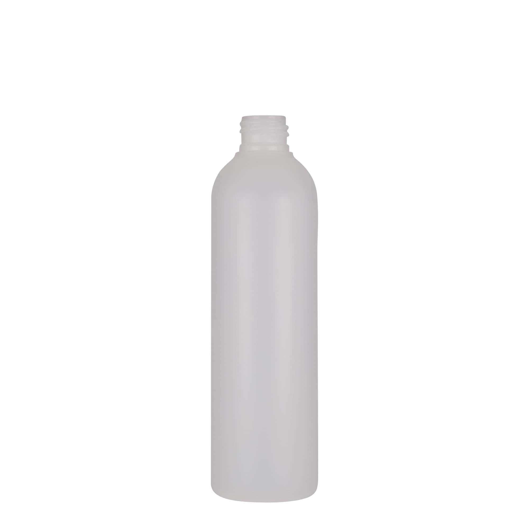 250 ml kunststoffles 'Tuffy', HDPE, naturel, hals: 24/410
