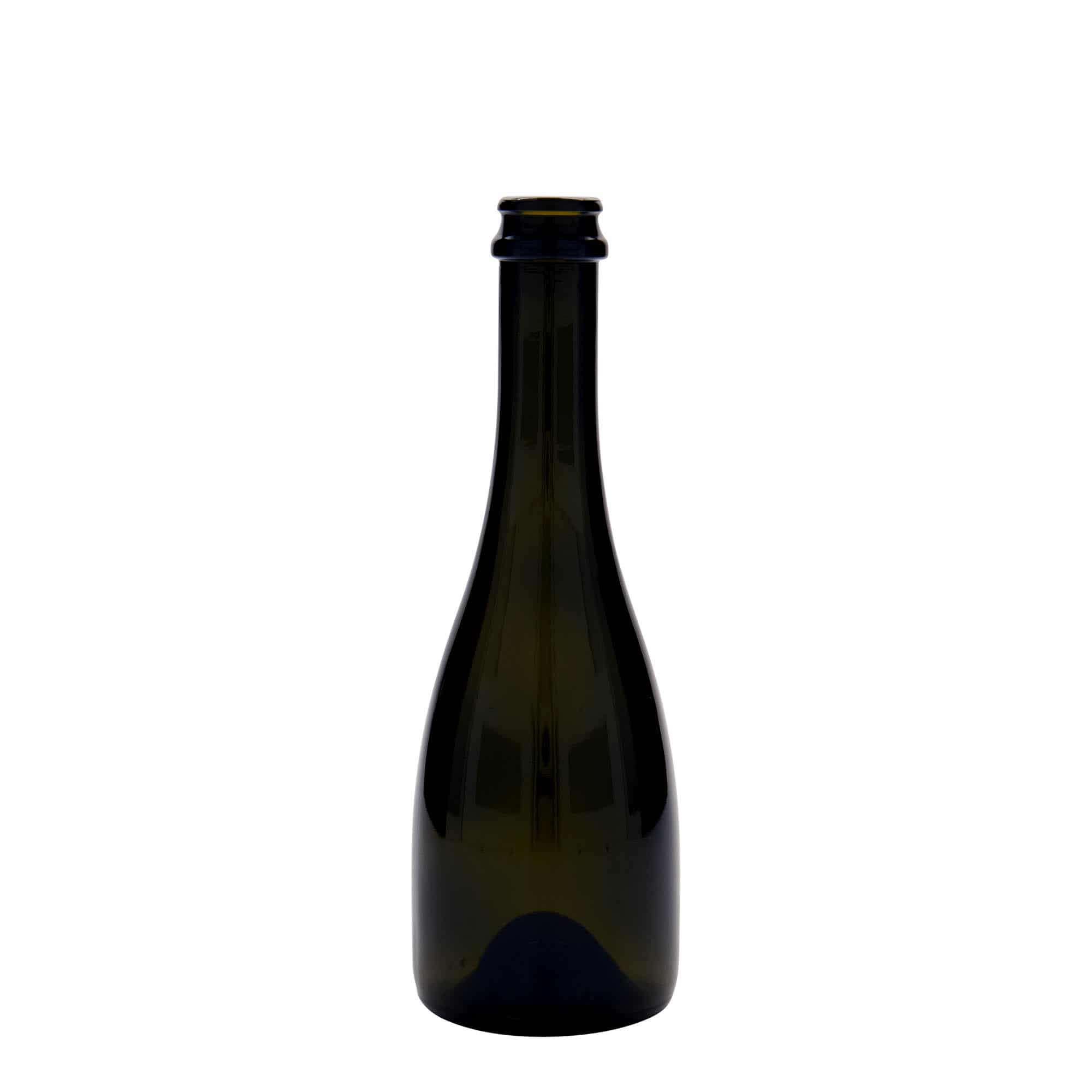 Bier-/champagnefles 'Tosca', 330 ml, glas, antiekgroen, monding: kroonkurk Bier-/champagnefles 'Tosca', 330 ml, glas, antiekgroen, monding: kroonkurk