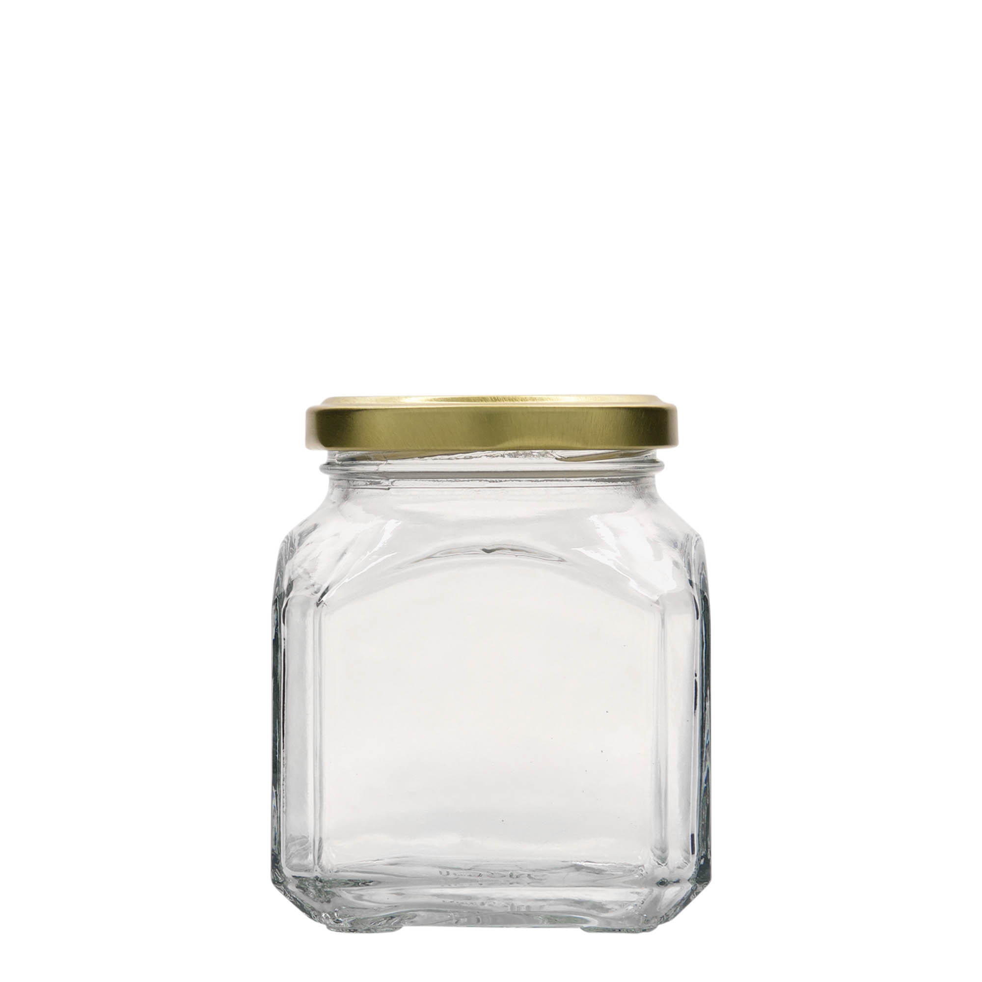 Vierkante pot 'Milaan', 314 ml, monding: twist-off (TO 63) Vierkante pot 'Milaan', 314 ml, monding: twist-off (TO 63)