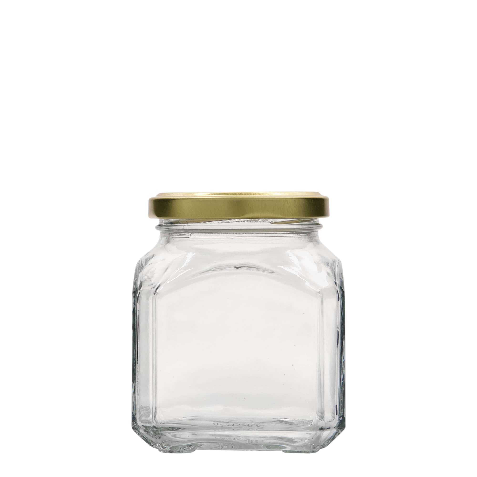 314 ml Vierkantglas 'Mailand', monding: Twist-Off (TO 63)