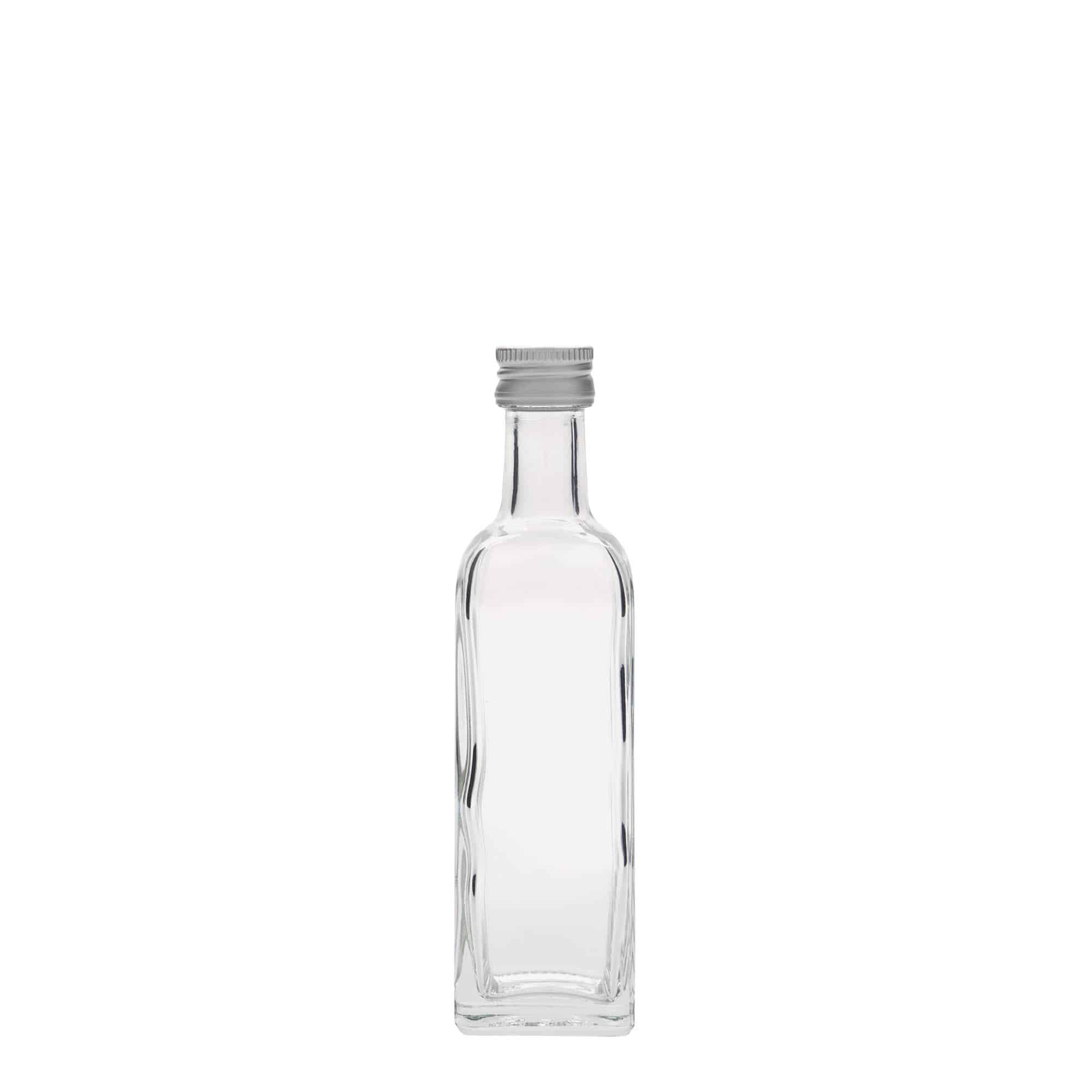 60 ml glazen fles 'Marasca', vierkant, hals: PP 18