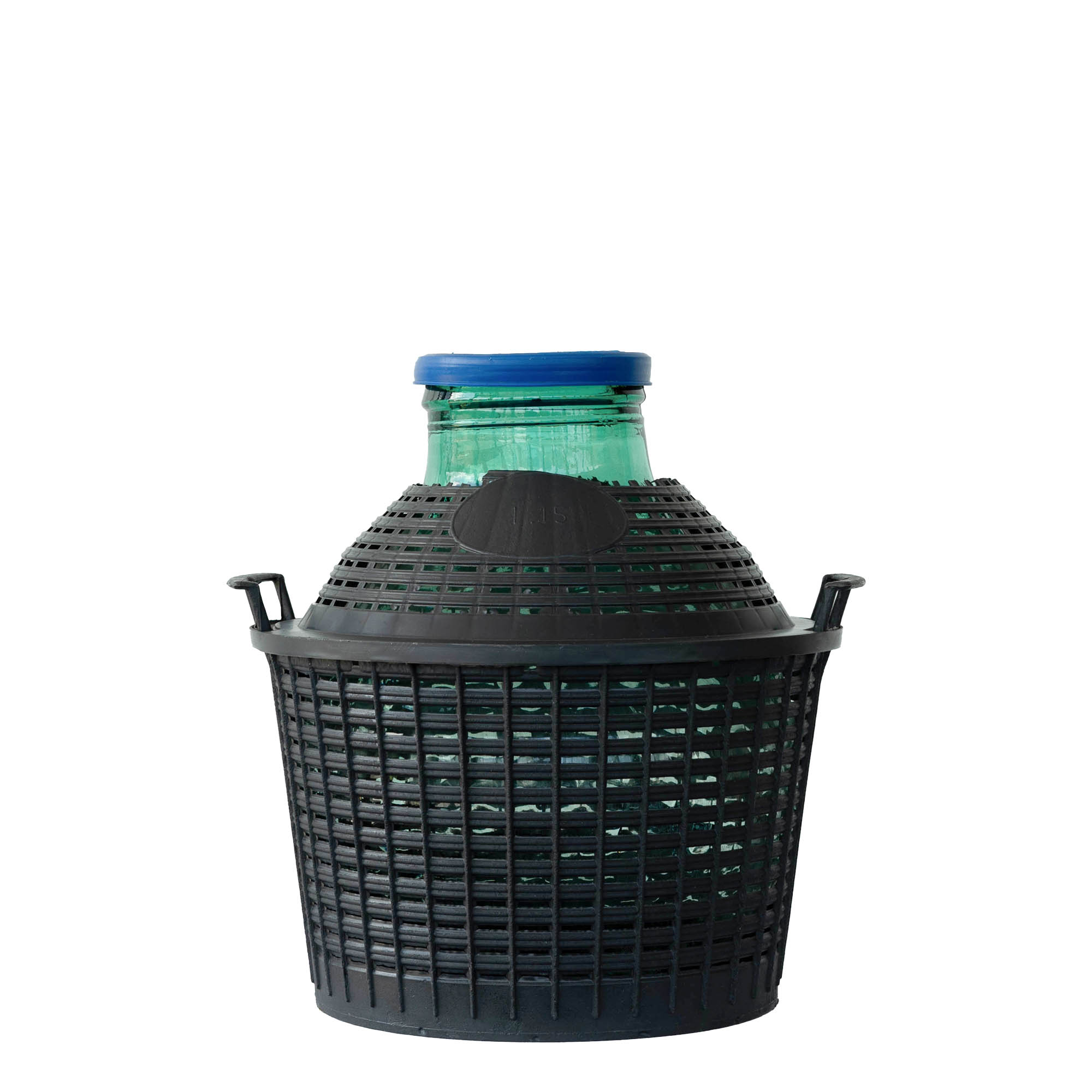 15 l ballonfles brede hals, glas, monding: opzetdeksel 15 l ballonfles brede hals, glas, monding: opzetdeksel