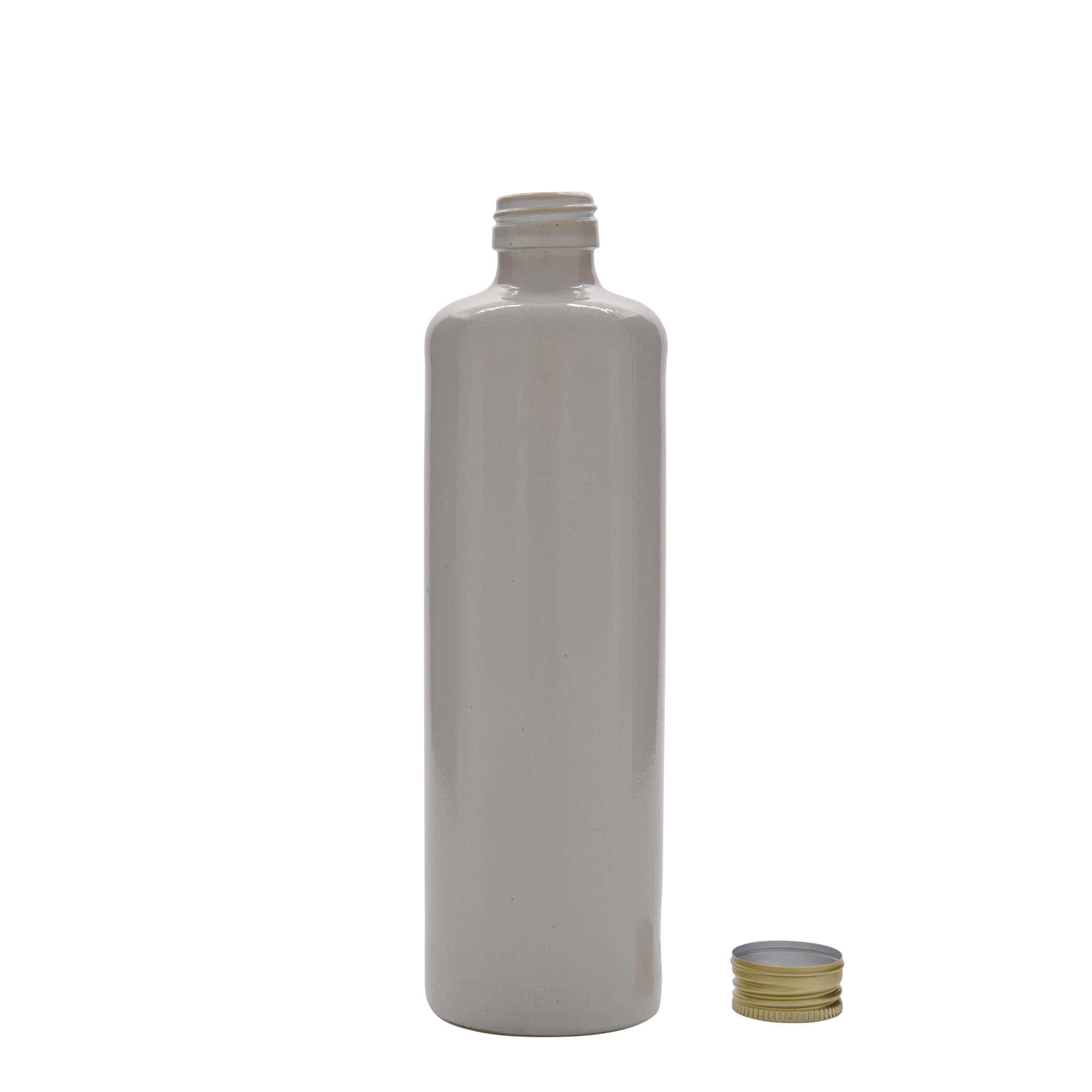 500 ml Tonkruik, steengoed, wit, monding: PP 31,5
