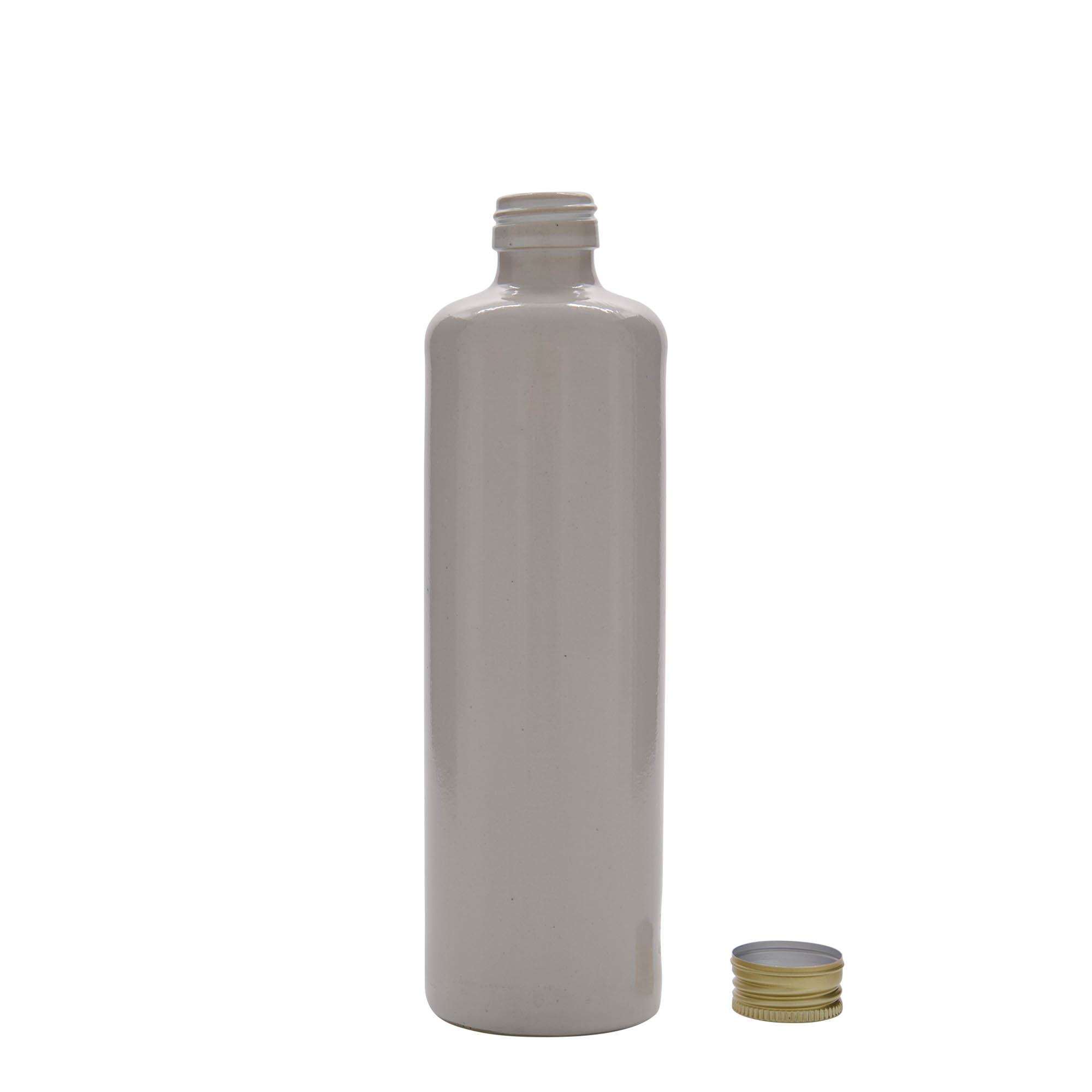 500 ml Tonkruik, steengoed, wit, monding: PP 31,5