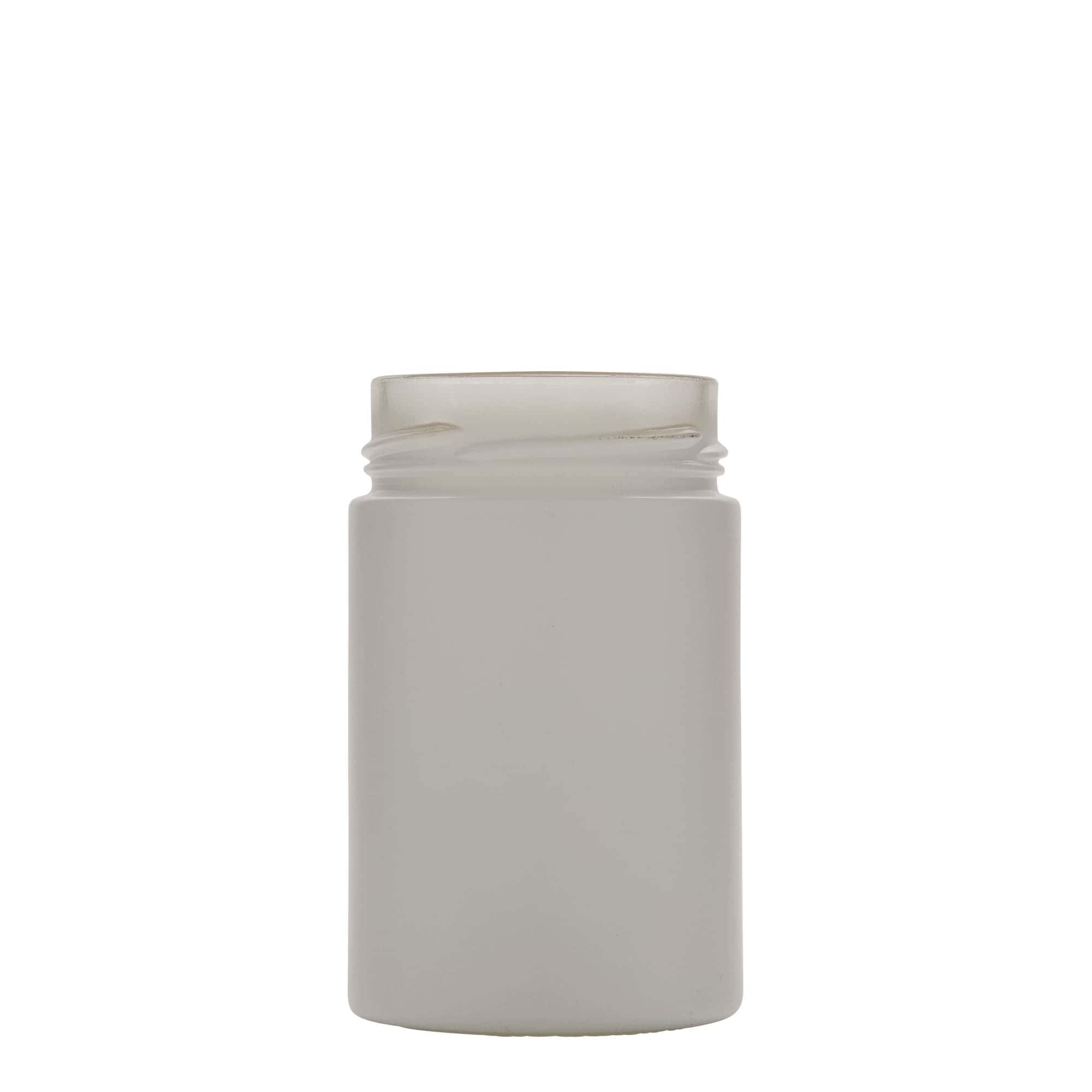 327 ml ronde glas 'Aurora', wit, opening: Deep-Twist-Off (DTO 66)