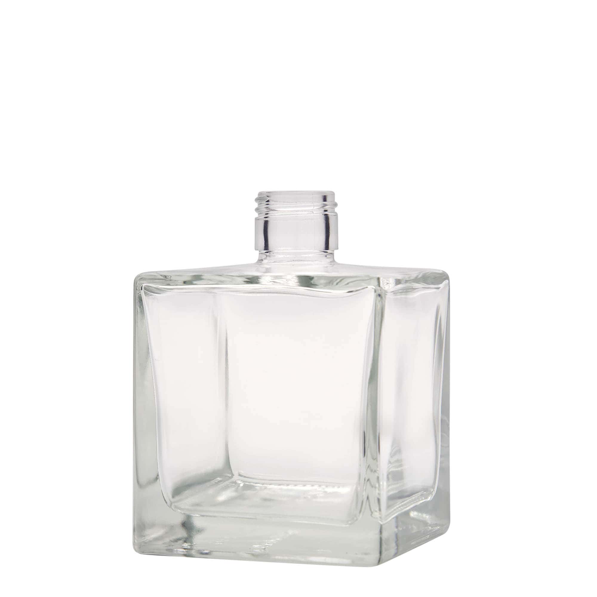 500 ml glazen fles 'Cube', vierkant, monding: PP 31,5 500 ml glazen fles 'Cube', vierkant, monding: PP 31,5