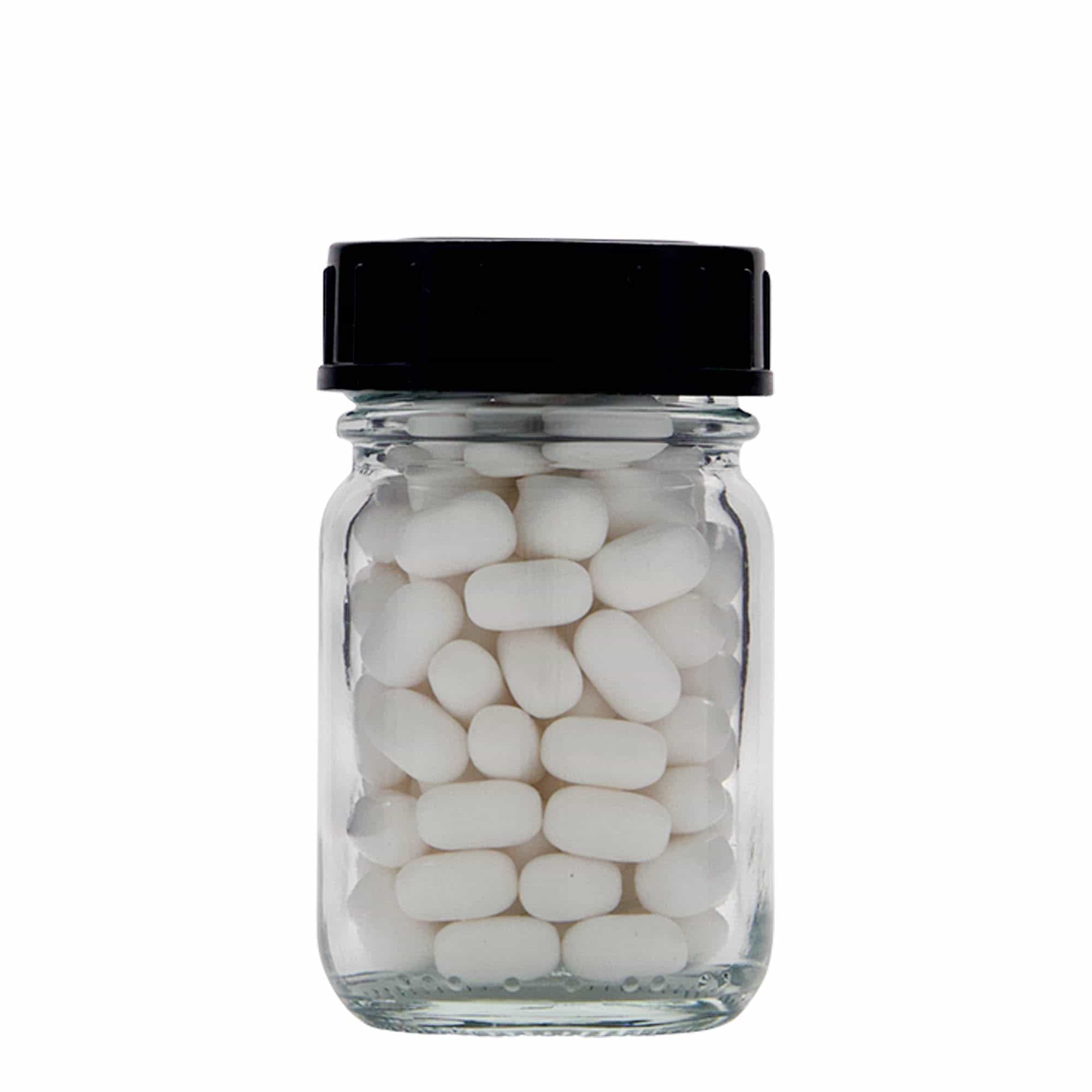 50 ml bredehalsfles, opening: DIN 40