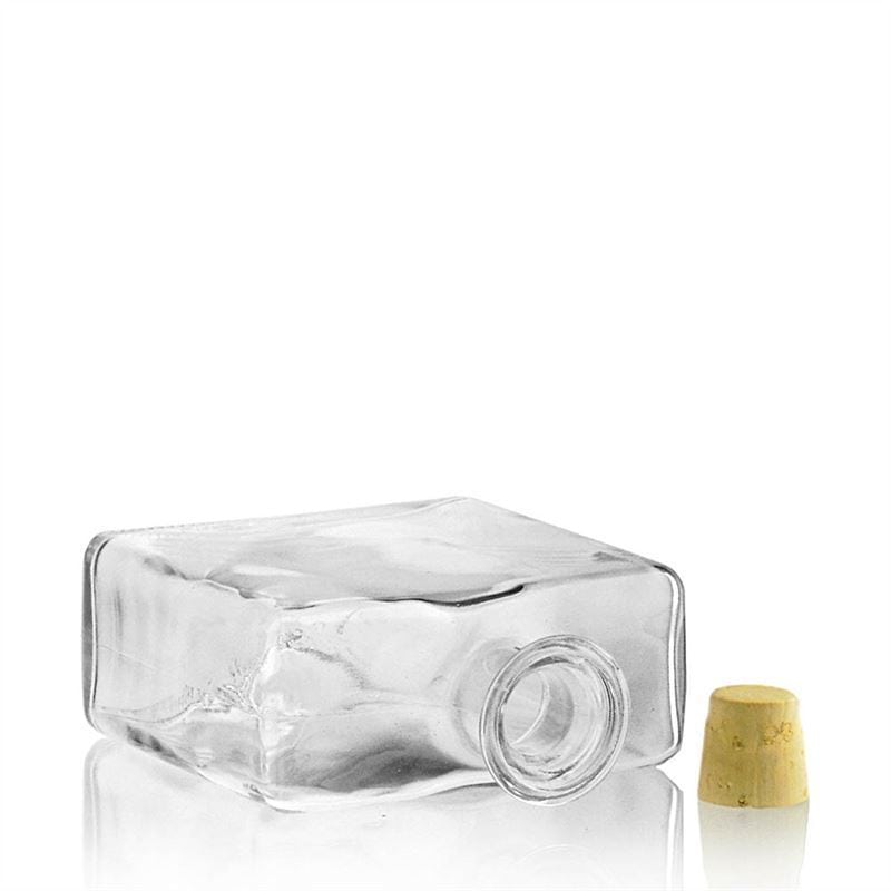 500 ml glazen fles 'Julia', rechthoekig, opening: kurk