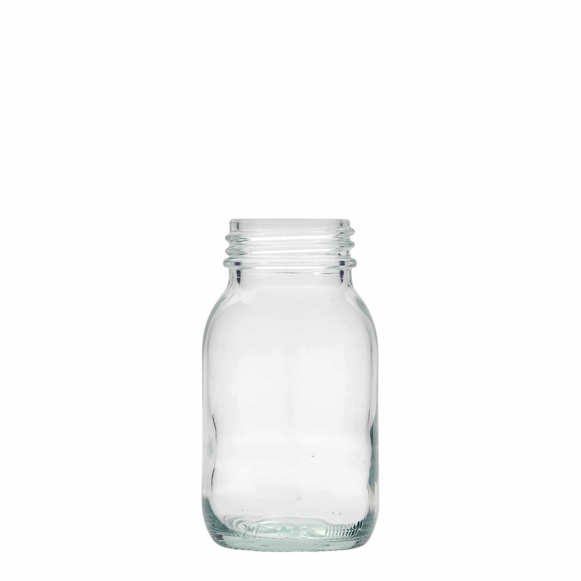 Pot met brede hals, 125 ml, monding: DIN 40 Pot met brede hals, 125 ml, monding: DIN 40