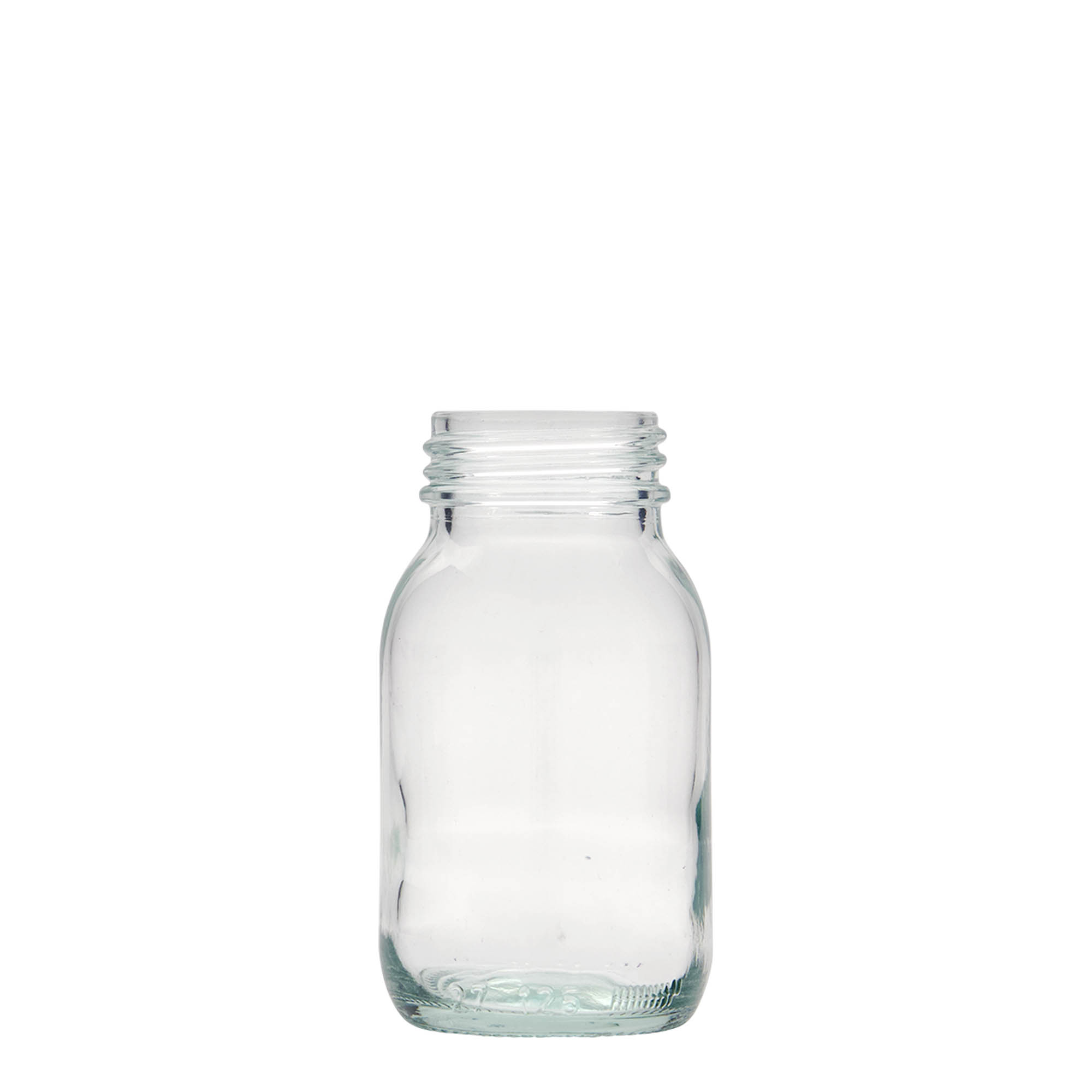 125 ml brede hals glas, opening: DIN 40 125 ml brede hals glas, opening: DIN 40