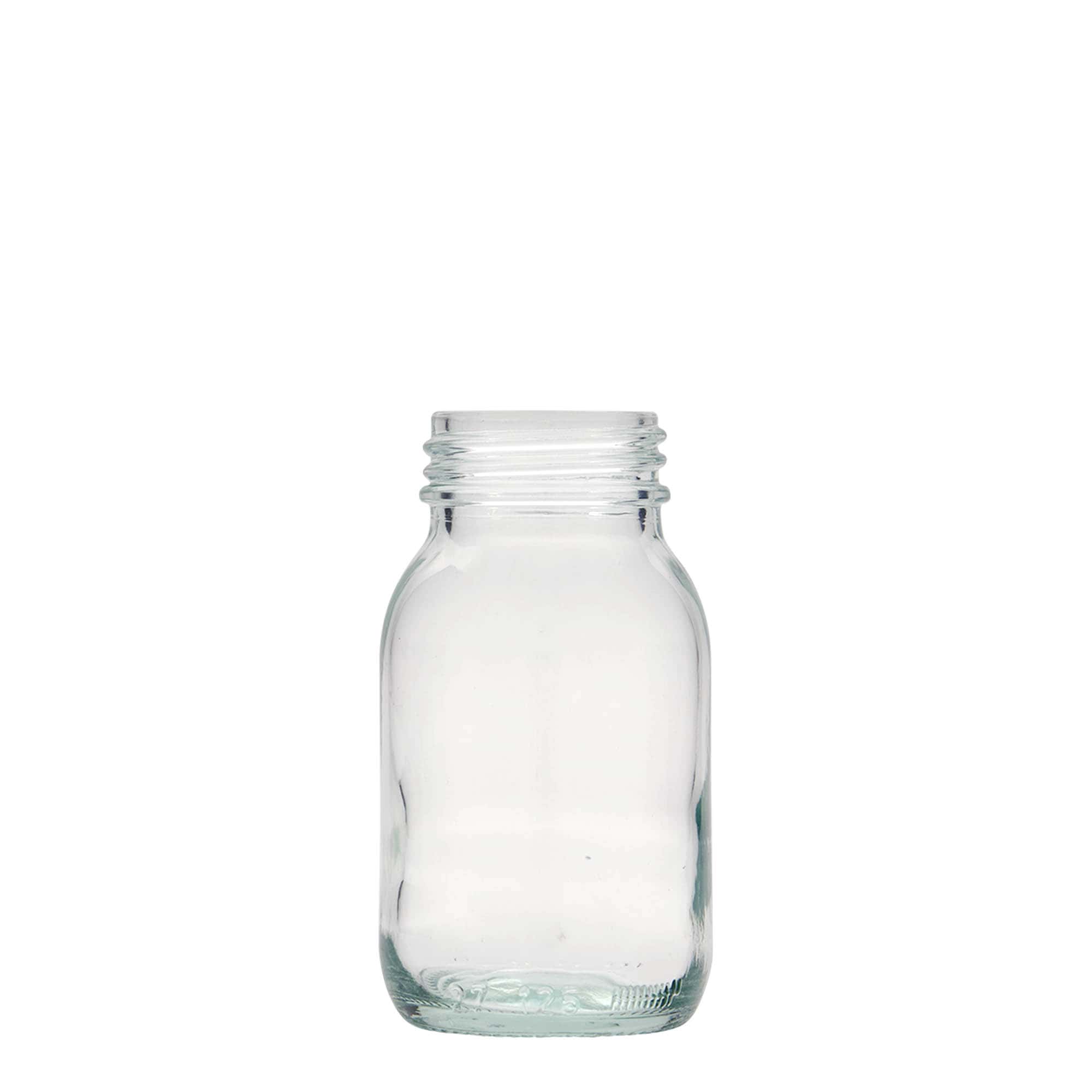 125 ml brede hals glas, opening: DIN 40