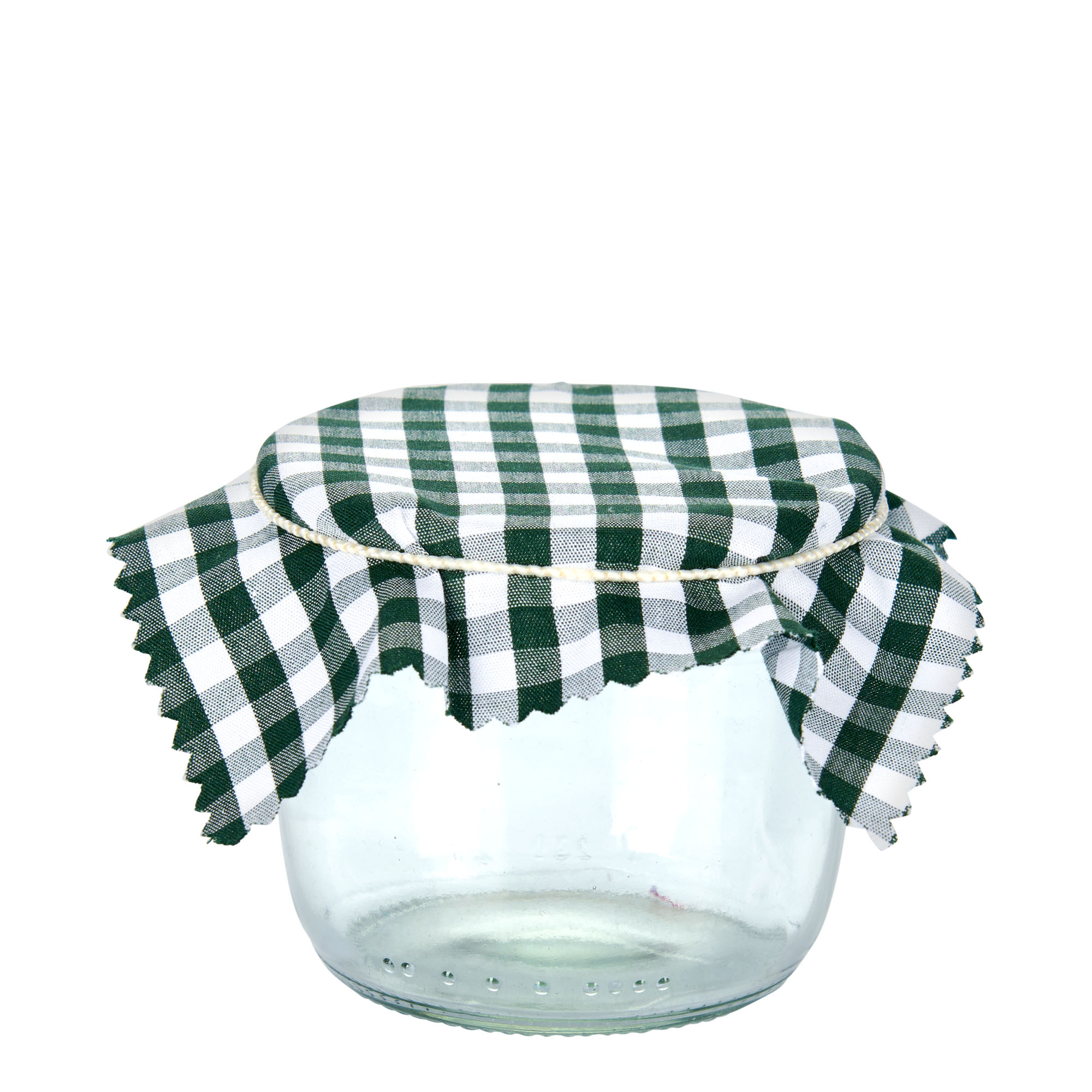 Geruit stoffen onderlegger 12x12, vierkant, textiel, donkergroen, opening: TO38-TO53