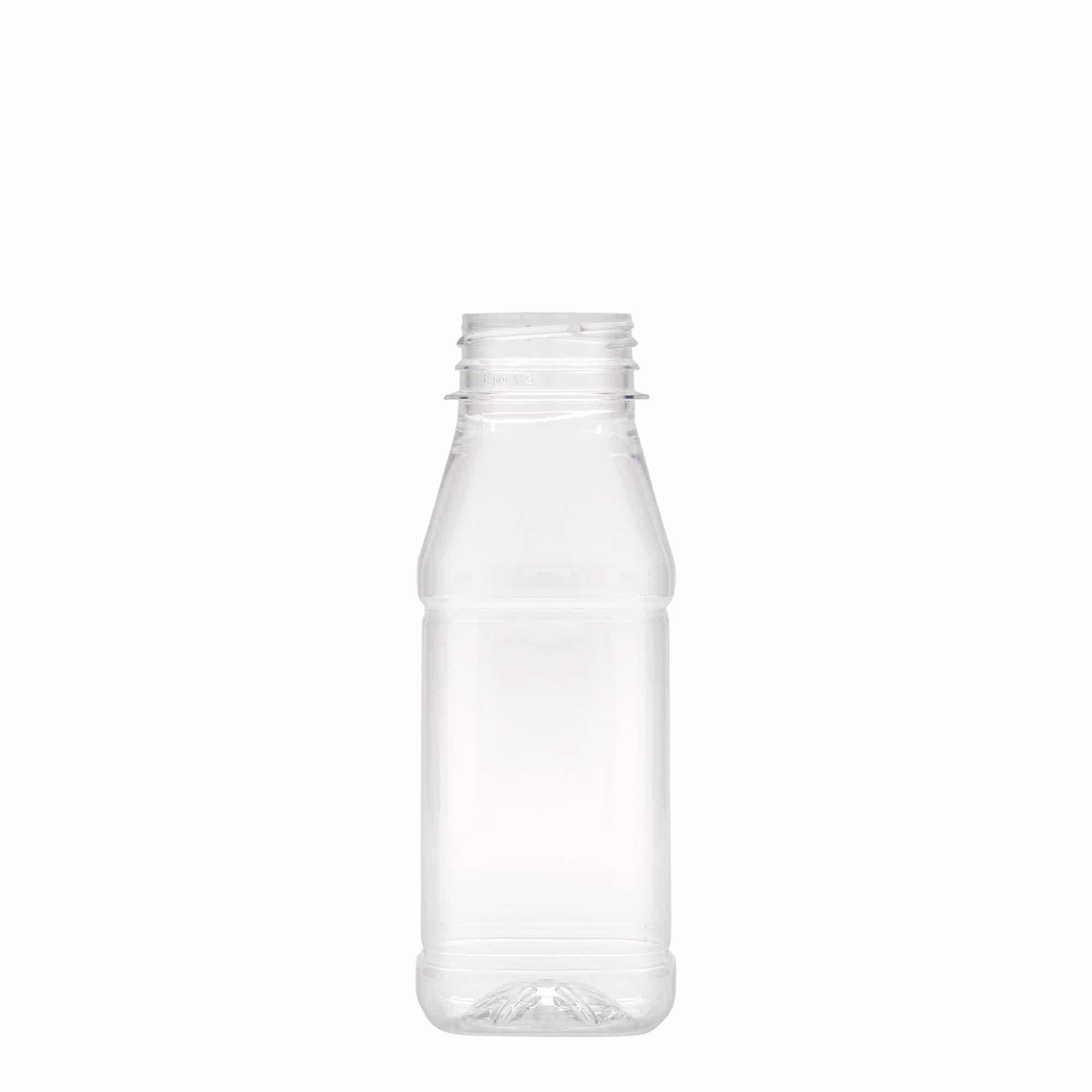 250 ml PET-fles 'Milk and Juice Carré', vierkant, kunststof, hals: 38 mm 250 ml PET-fles 'Milk and Juice Carré', vierkant, kunststof, hals: 38 mm