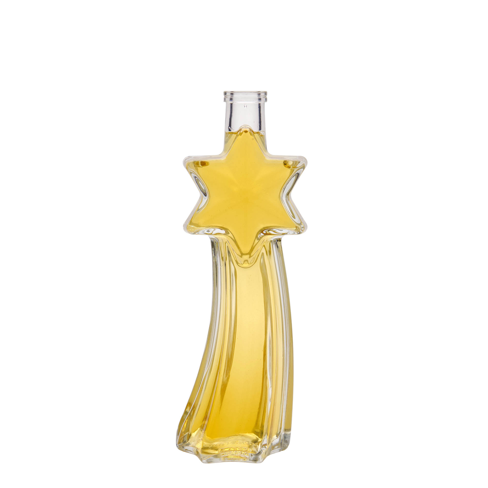 200 ml glazen fles 'Sternschnuppe', opening: kurk 200 ml glazen fles 'Sternschnuppe', opening: kurk