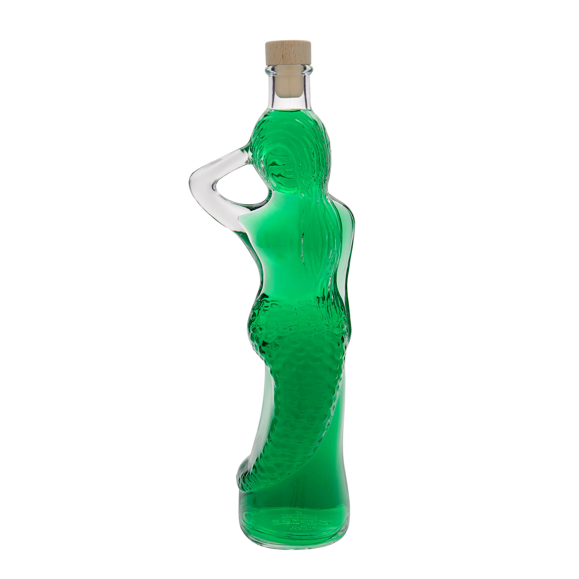 500 ml glazen fles 'Zeemeermin', opening: kurk 500 ml glazen fles 'Zeemeermin', opening: kurk