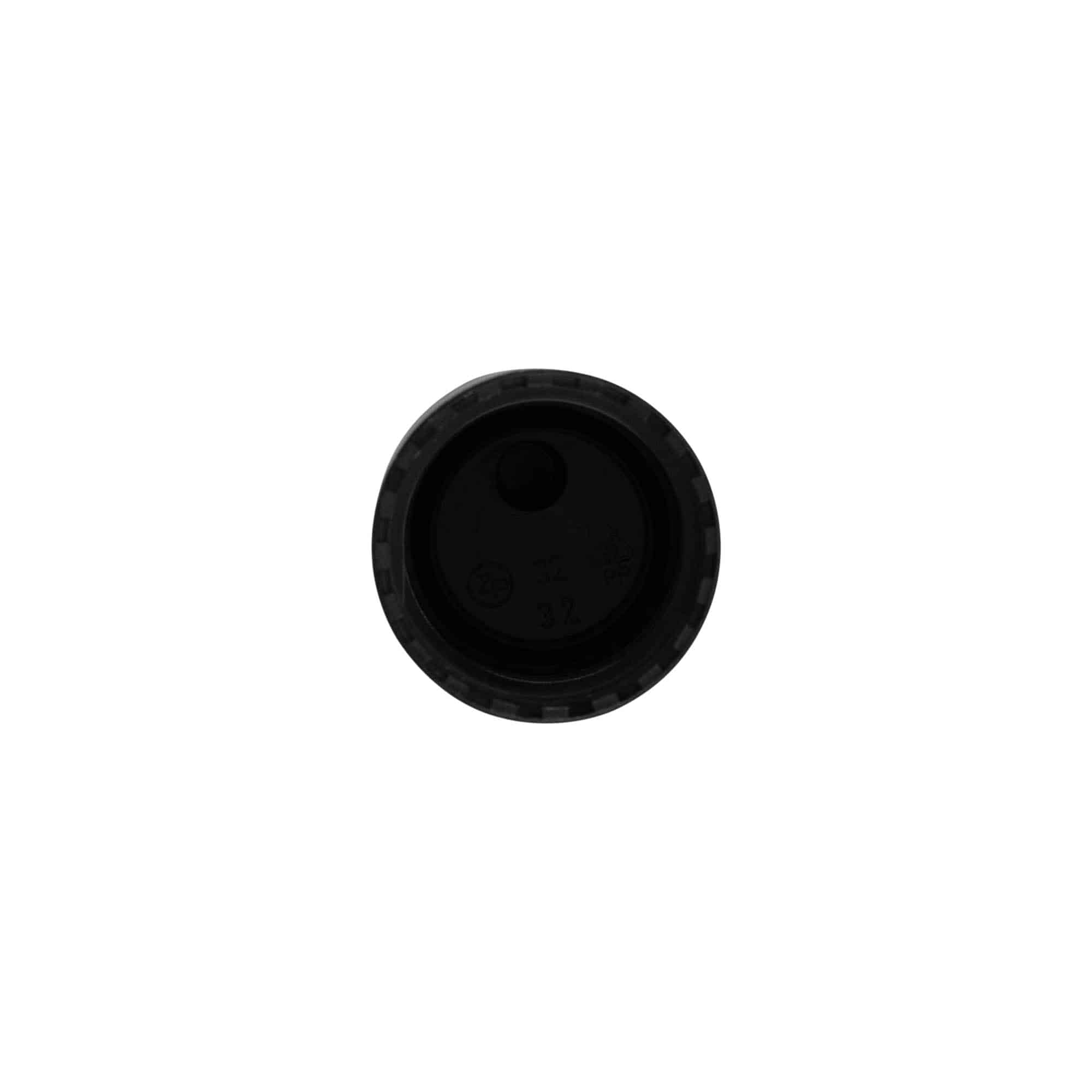 Schroefsluiting Disc Top, PP-kunststof, zwart, voor monding: 24/410