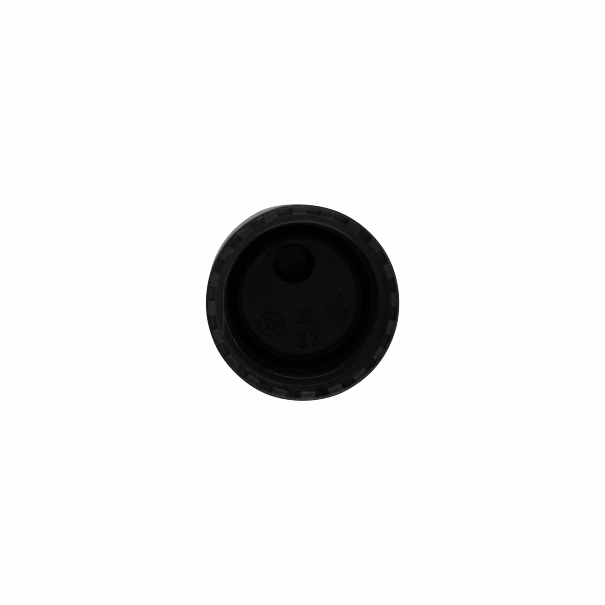 Schroefdop Disc Top, PP-kunststof, zwart, voor opening: 24/410