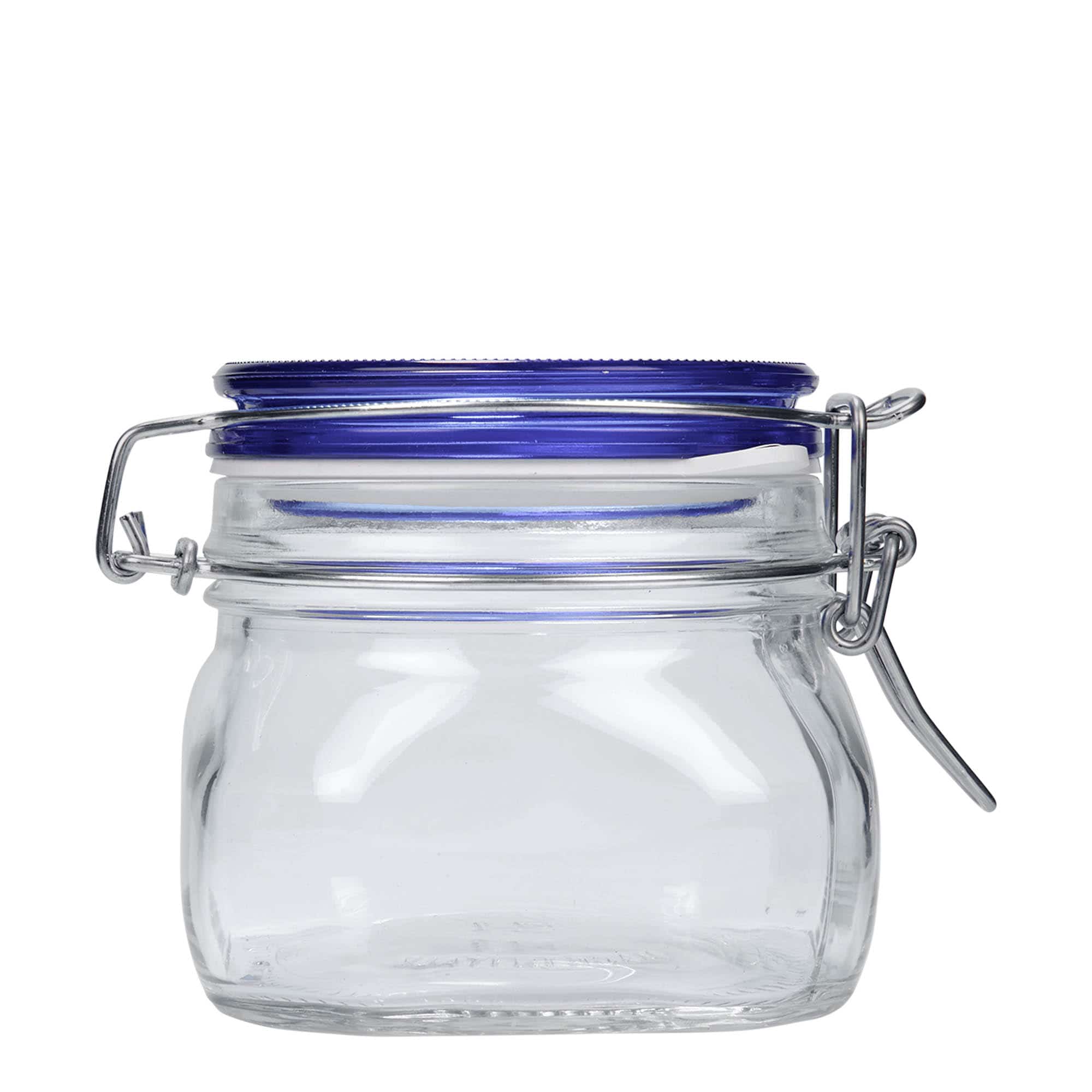 500 ml beugelfles 'Fido' Blue Top, vierkant, opening: beugelsluiting 500 ml beugelfles 'Fido' Blue Top, vierkant, opening: beugelsluiting