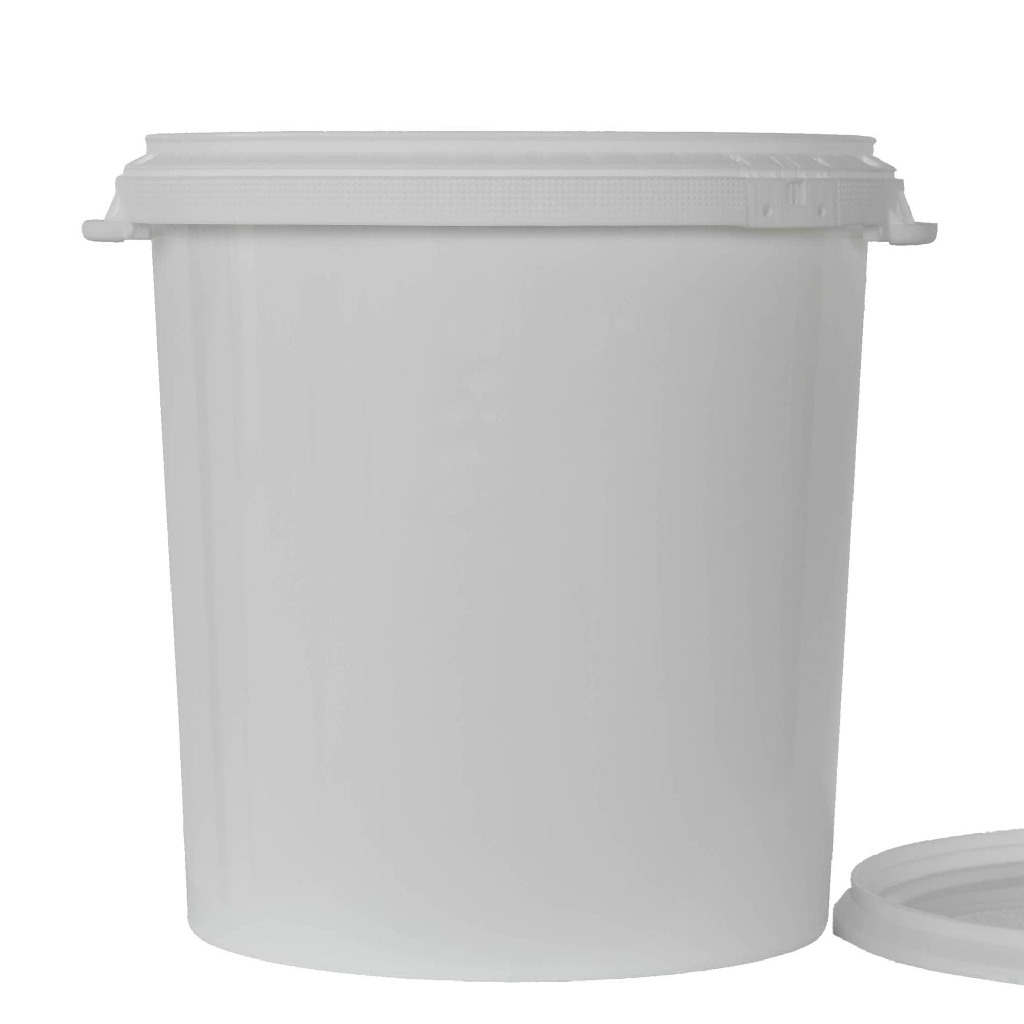 30 l emmer, PP-kunststof, wit