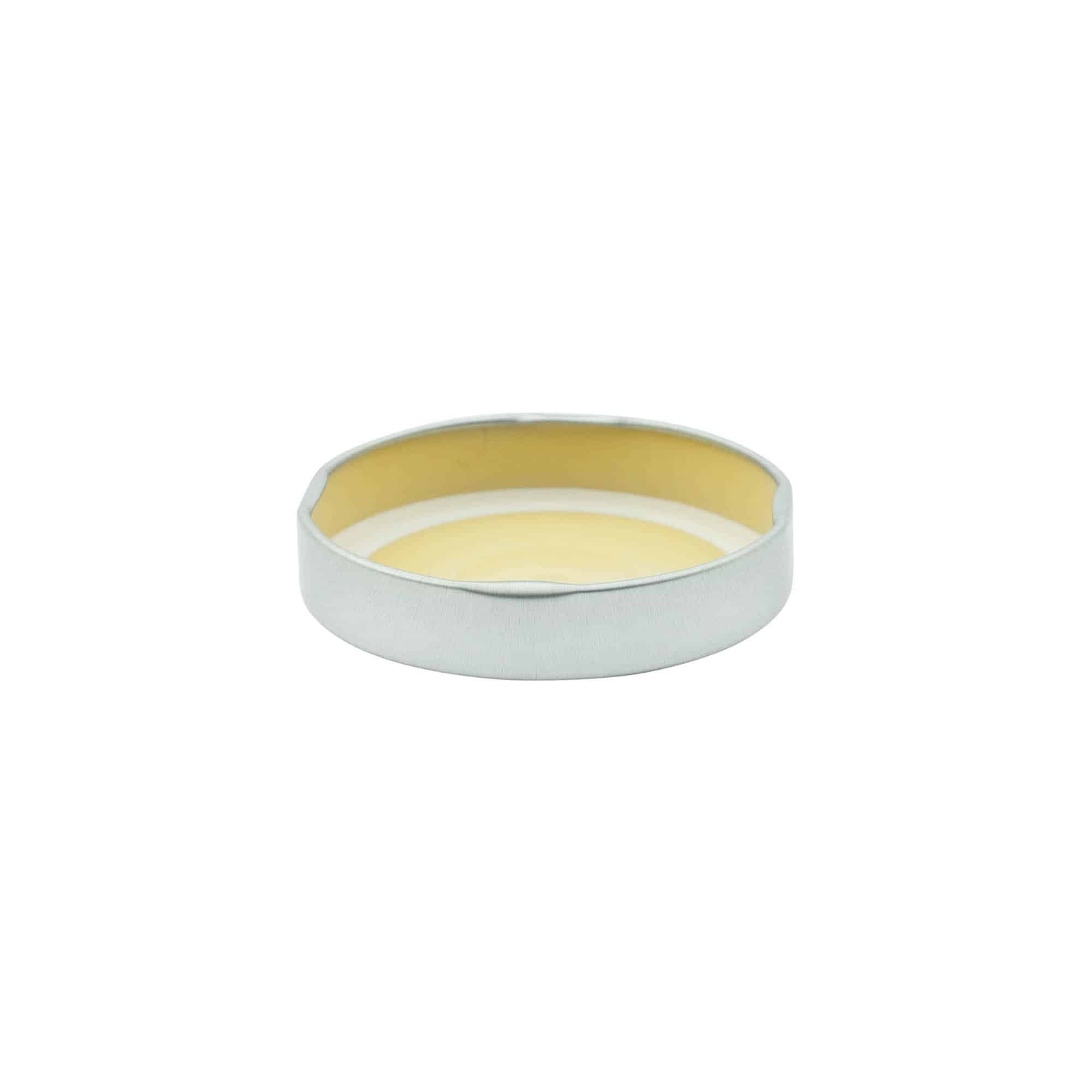 Diep-geschroefd sluiting, blik, zilver, voor opening: Deep-TO 70