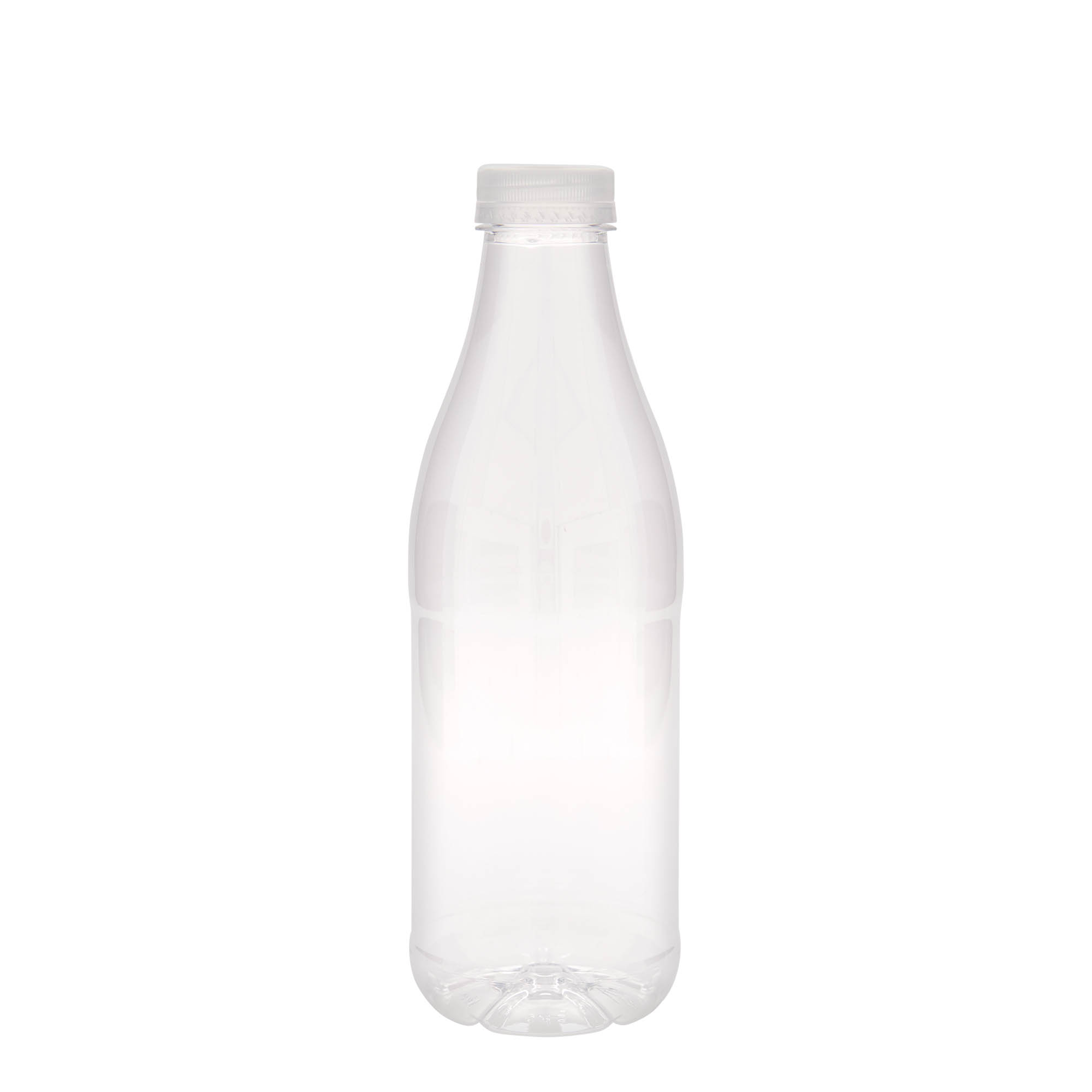 1.000 ml PET-fles 'Melk en Sap', kunststof, hals: 38 mm