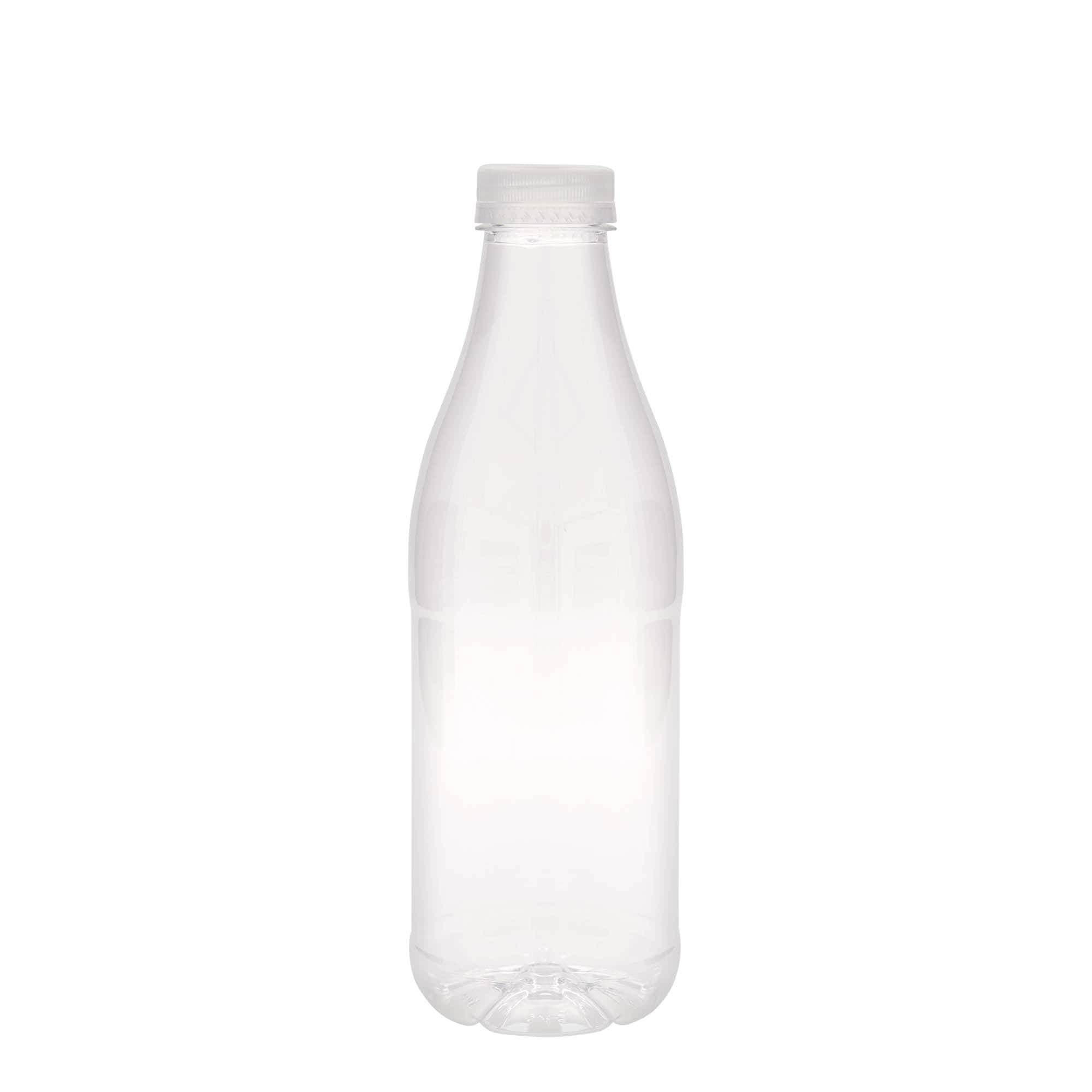 1.000 ml PET-fles 'Melk en Sap', kunststof, hals: 38 mm