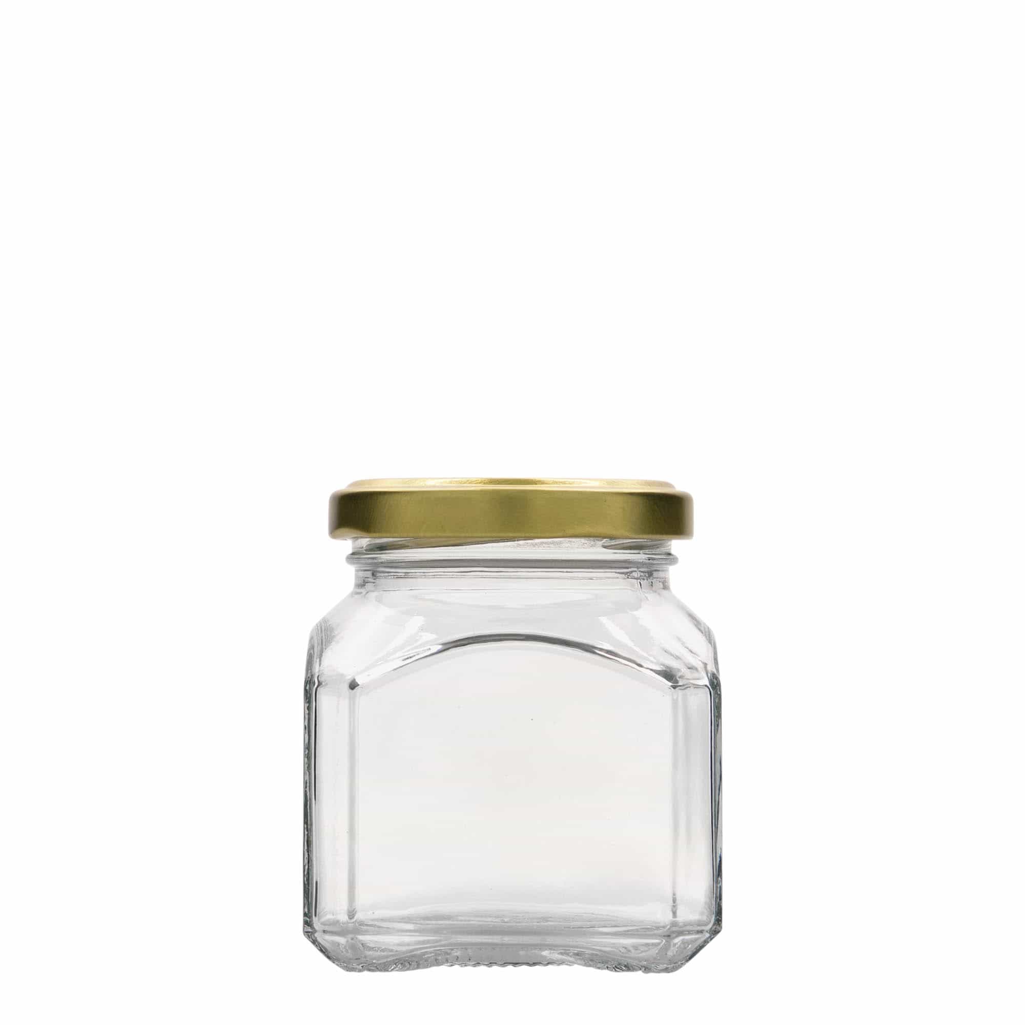 212 ml vierkantglas 'Mailand', opening: twist-off (TO 58)