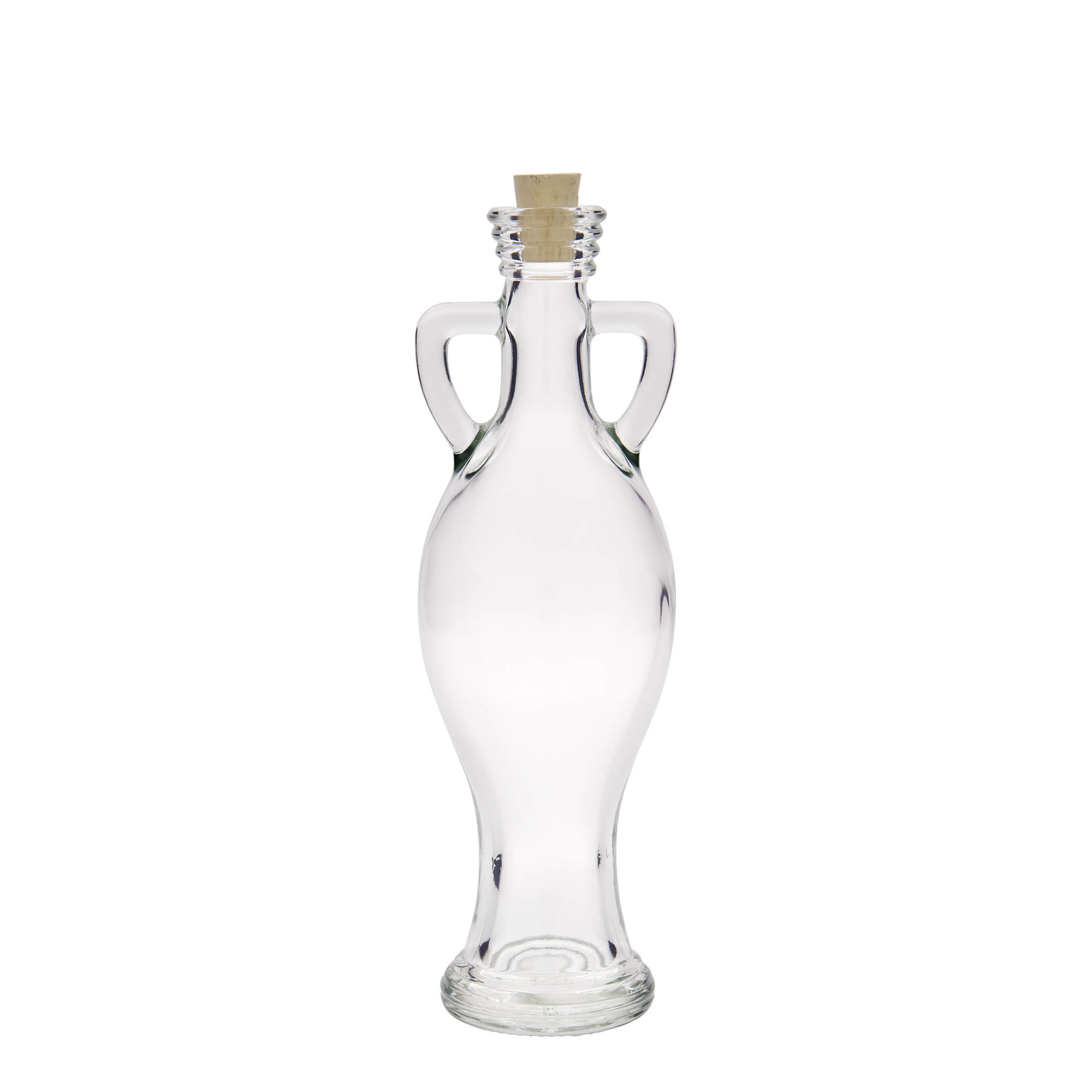 200 ml glazen fles 'Amfoor', opening: kurk 200 ml glazen fles 'Amfoor', opening: kurk