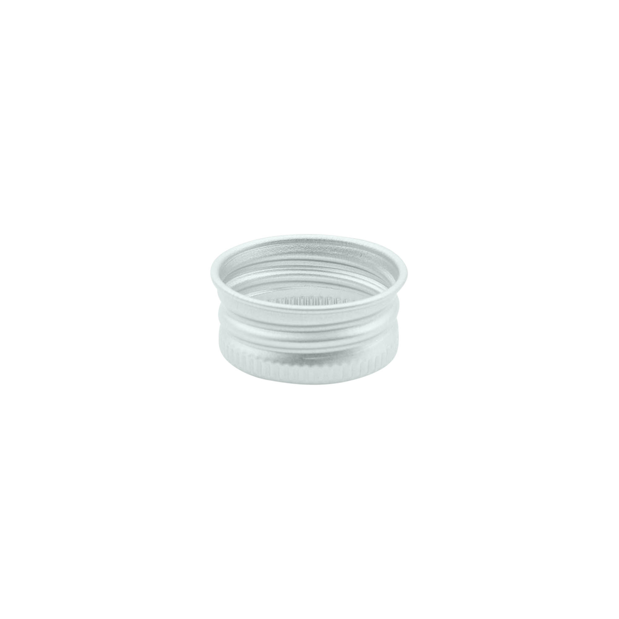 Schroefdop, metaal, zilver, voor mondstuk: 24/410